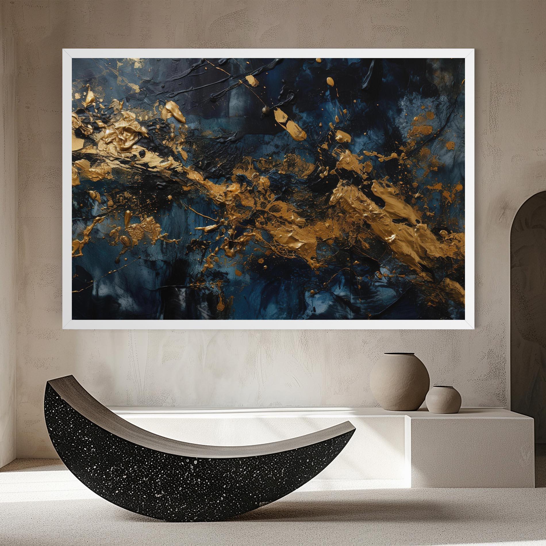 Leinwandbild Gold Explosion mockup 8