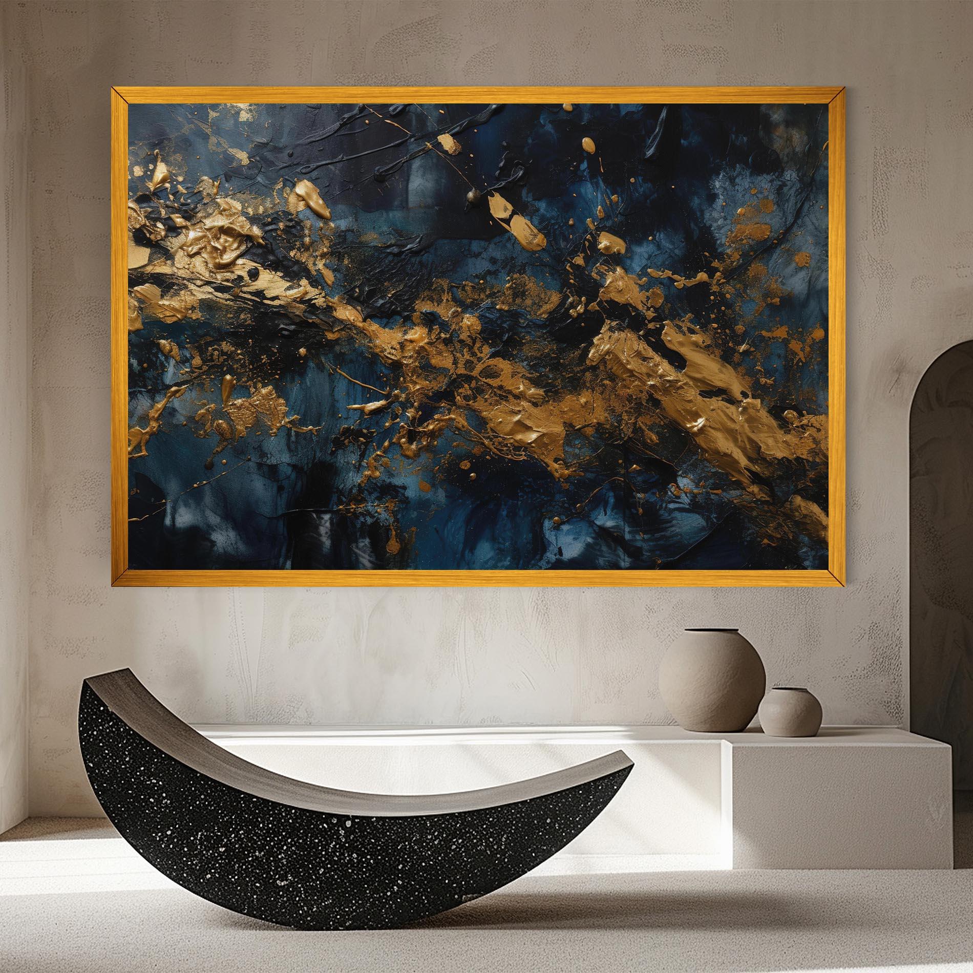 Leinwandbild Gold Explosion mockup 8