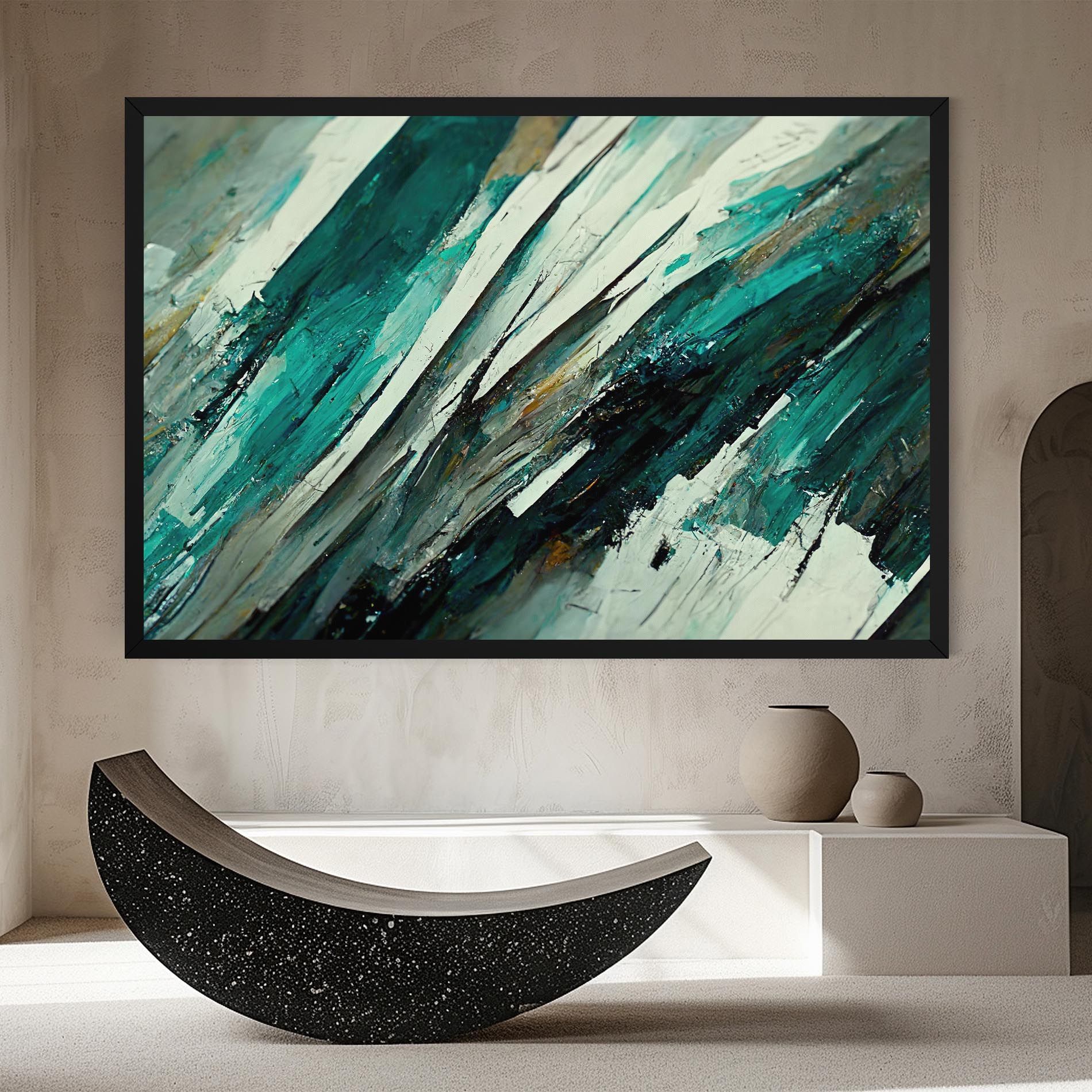 Abstract Green Artwork mockup 8