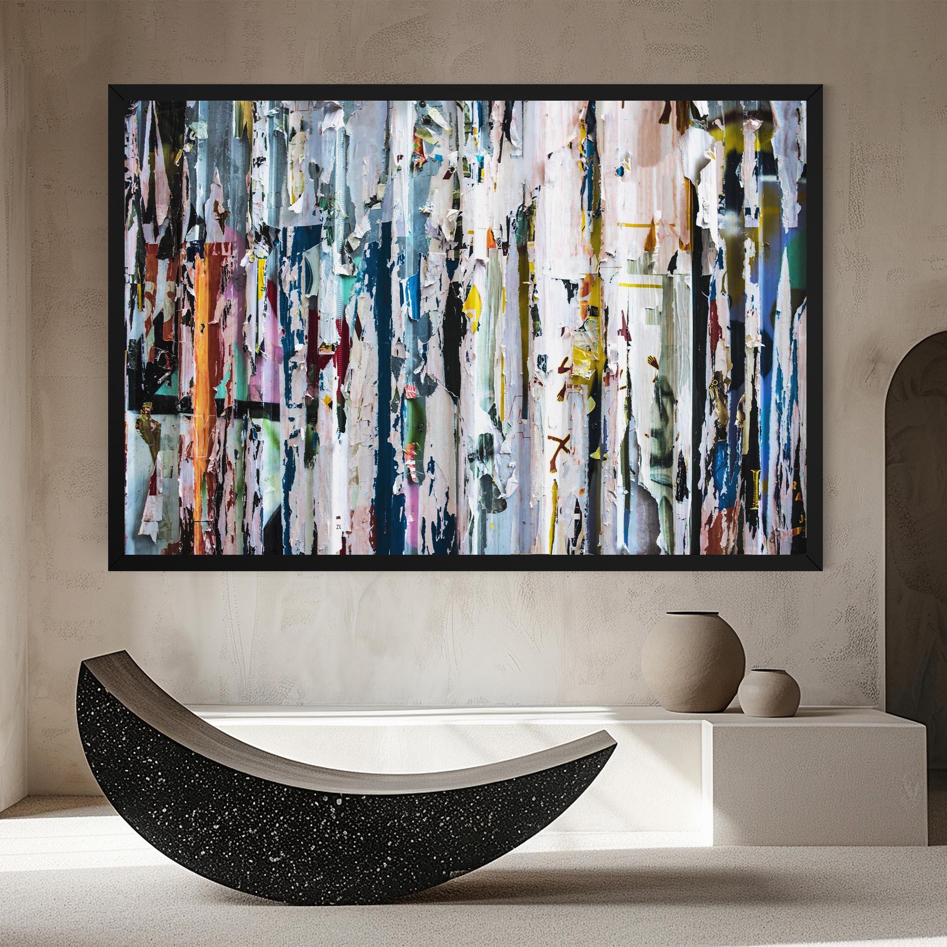 Leinwandbild Abstract Torn Paper mockup 8