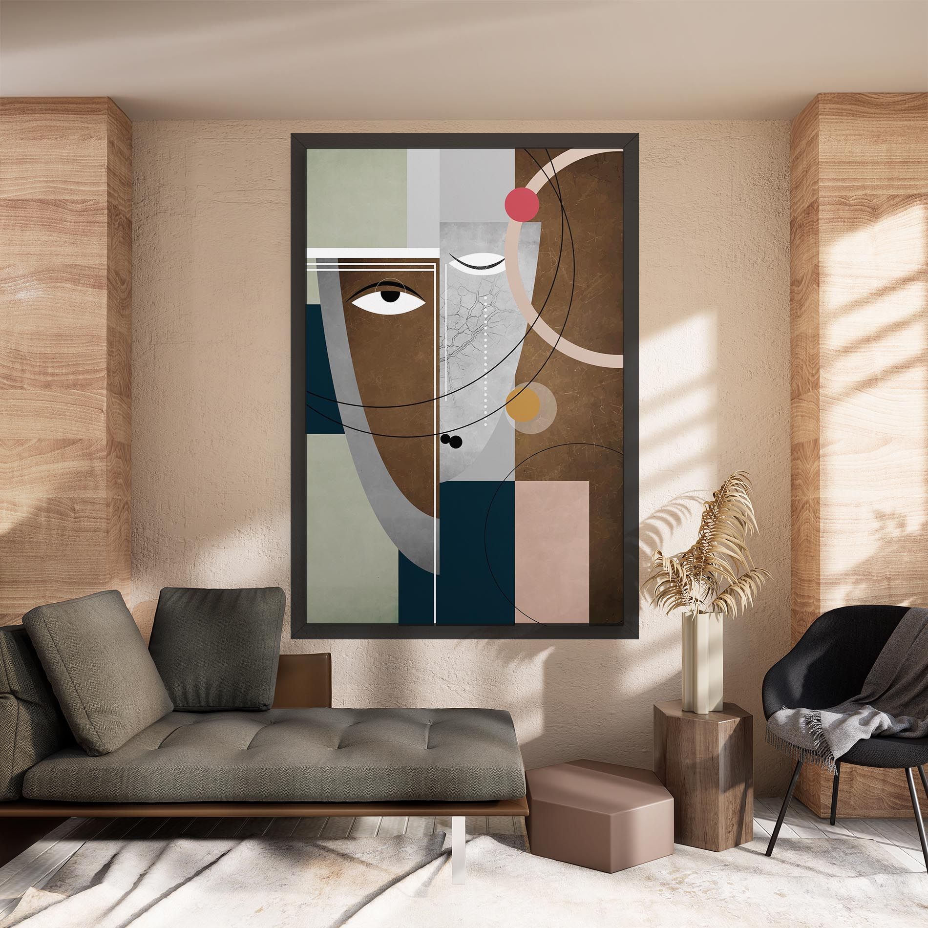 Abstract Brown Face mockup 8