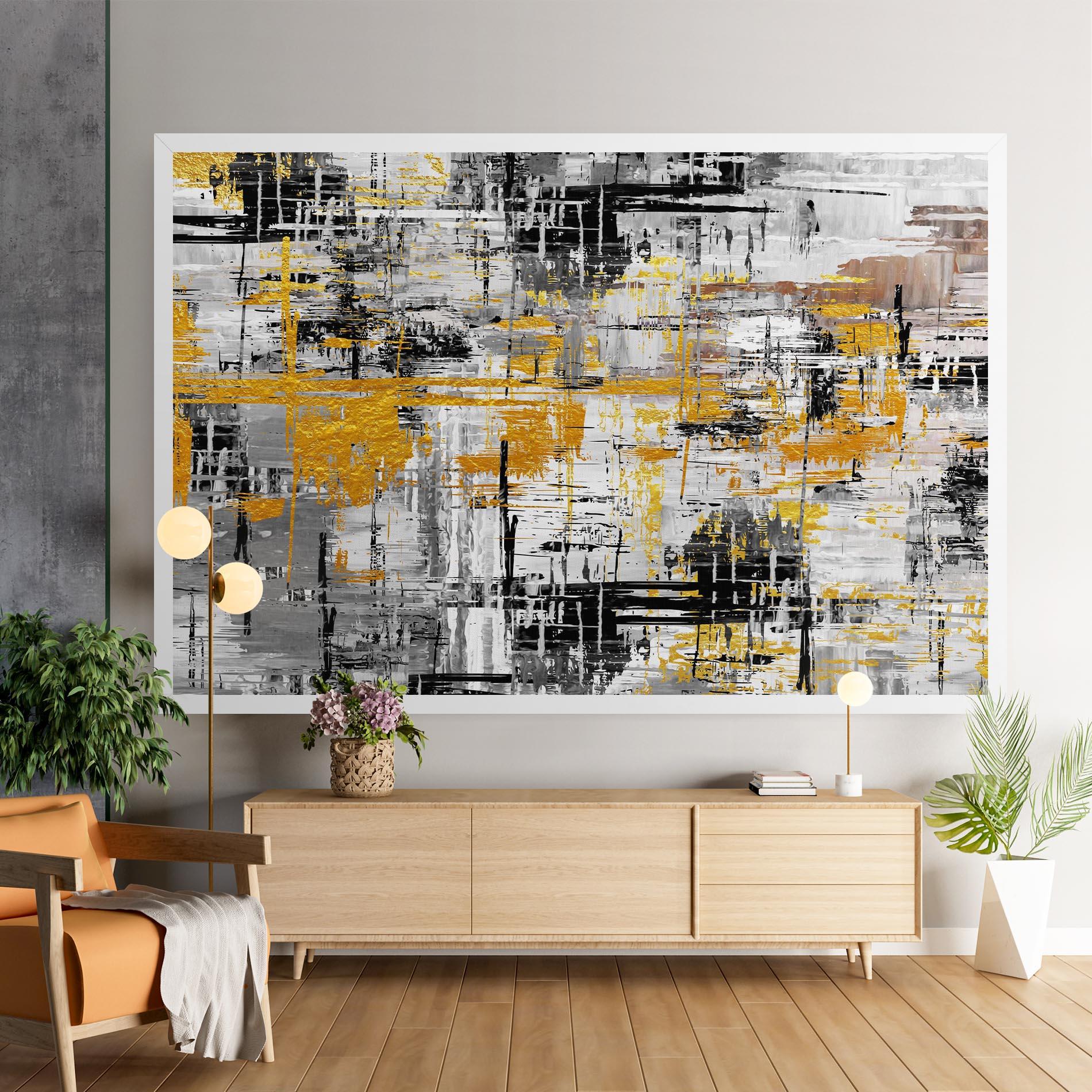 Leinwandbild Abstract Mix Color mockup 9