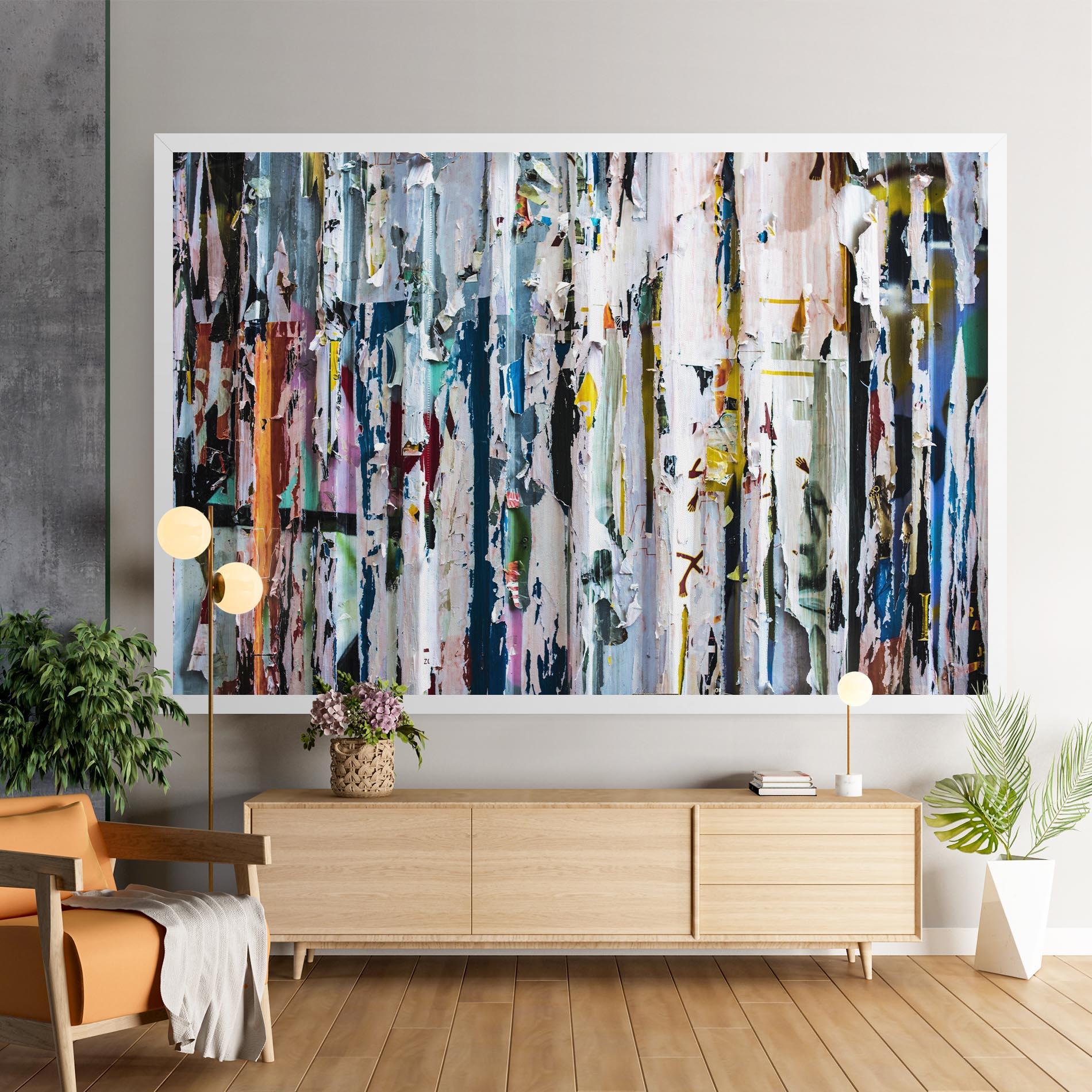 Leinwandbild Abstract Torn Paper mockup 9