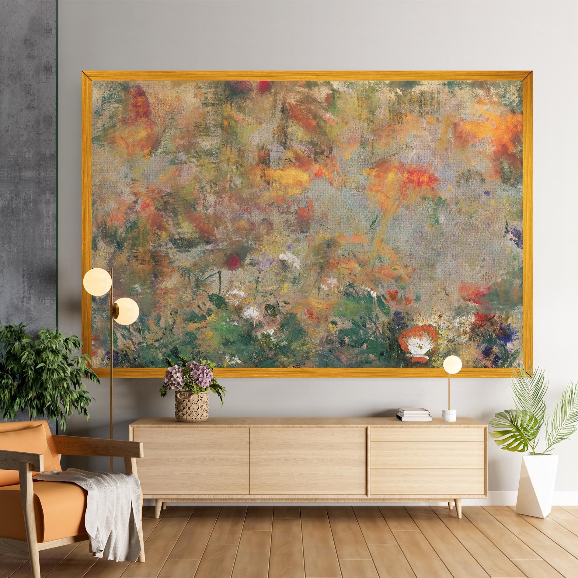 Abstract Flowers mockup 9