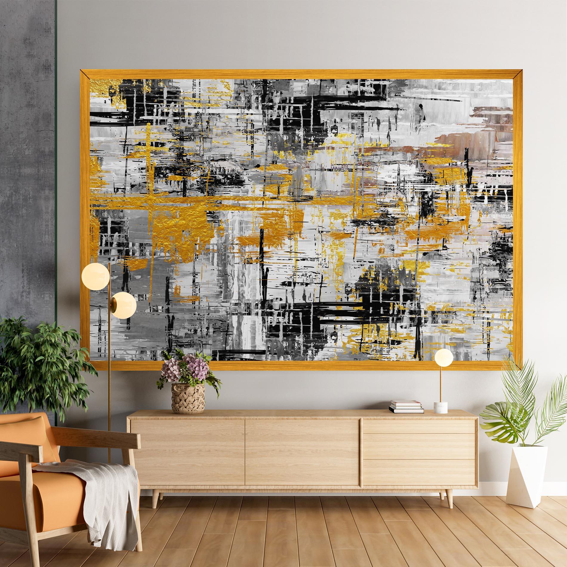 Leinwandbild Abstract Mix Color mockup 9