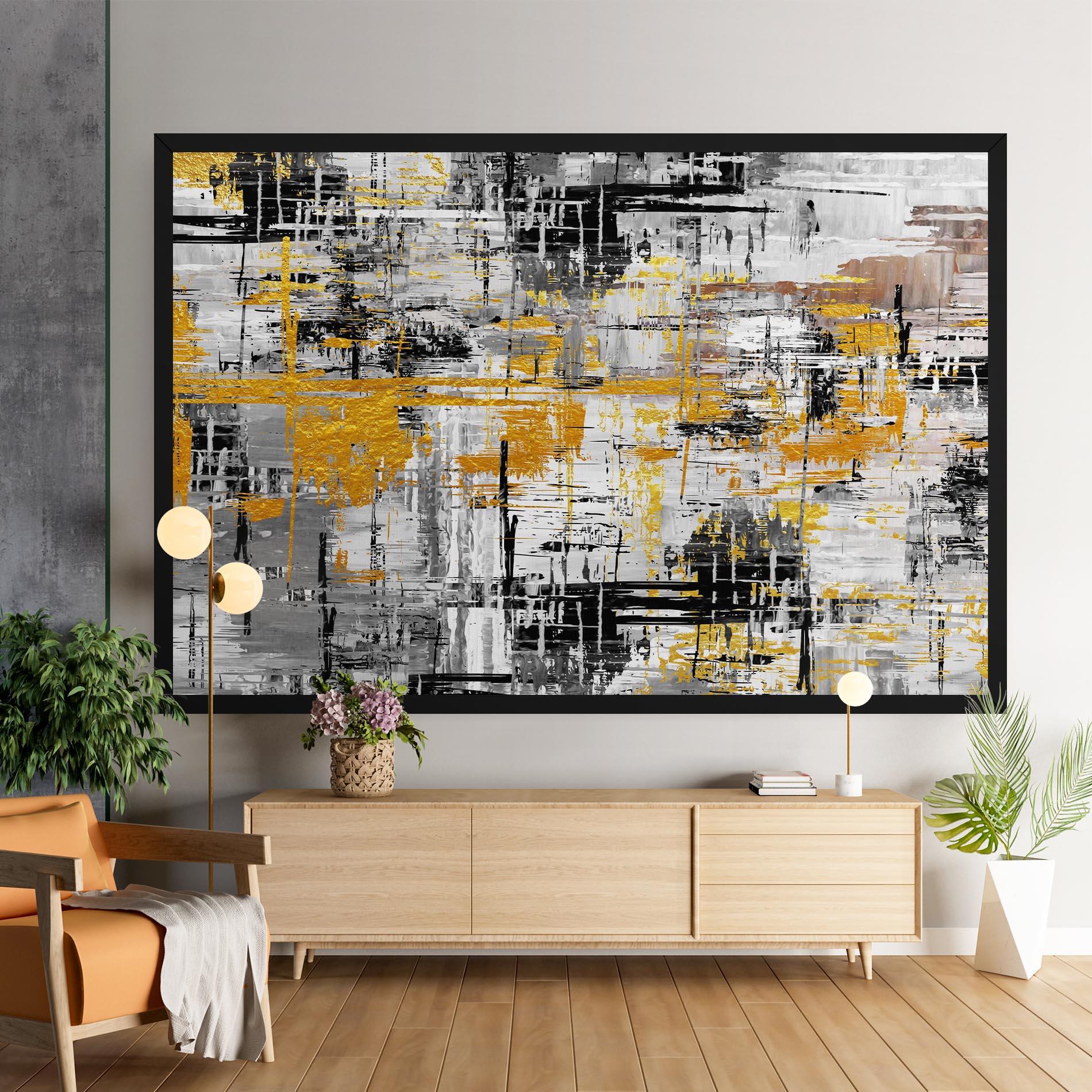 Leinwandbild Abstract Mix Color mockup 9