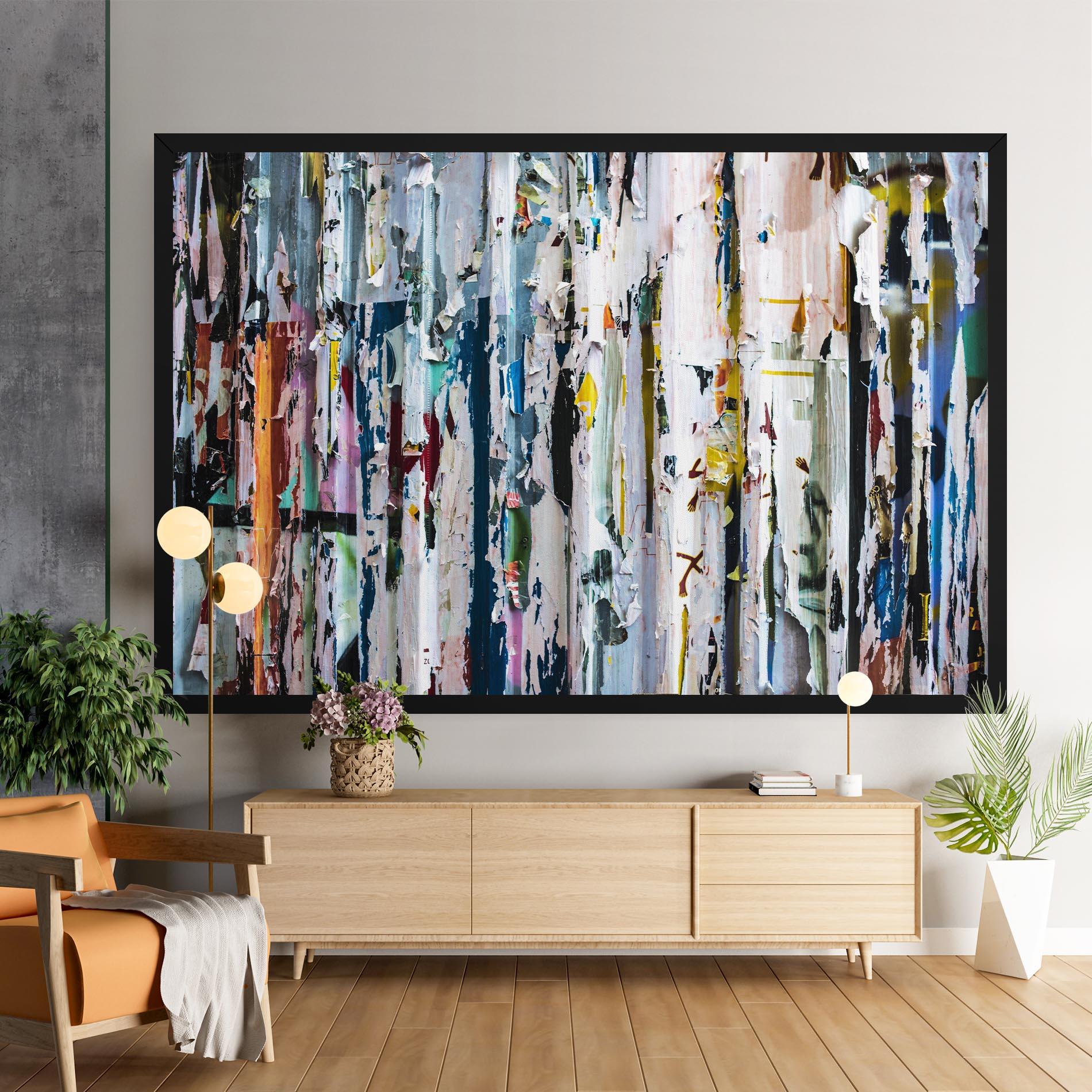Leinwandbild Abstract Torn Paper mockup 9