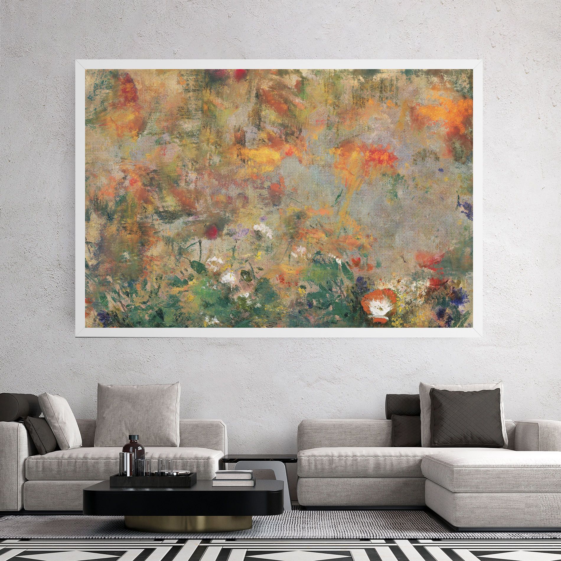 Abstract Flowers mockup 2