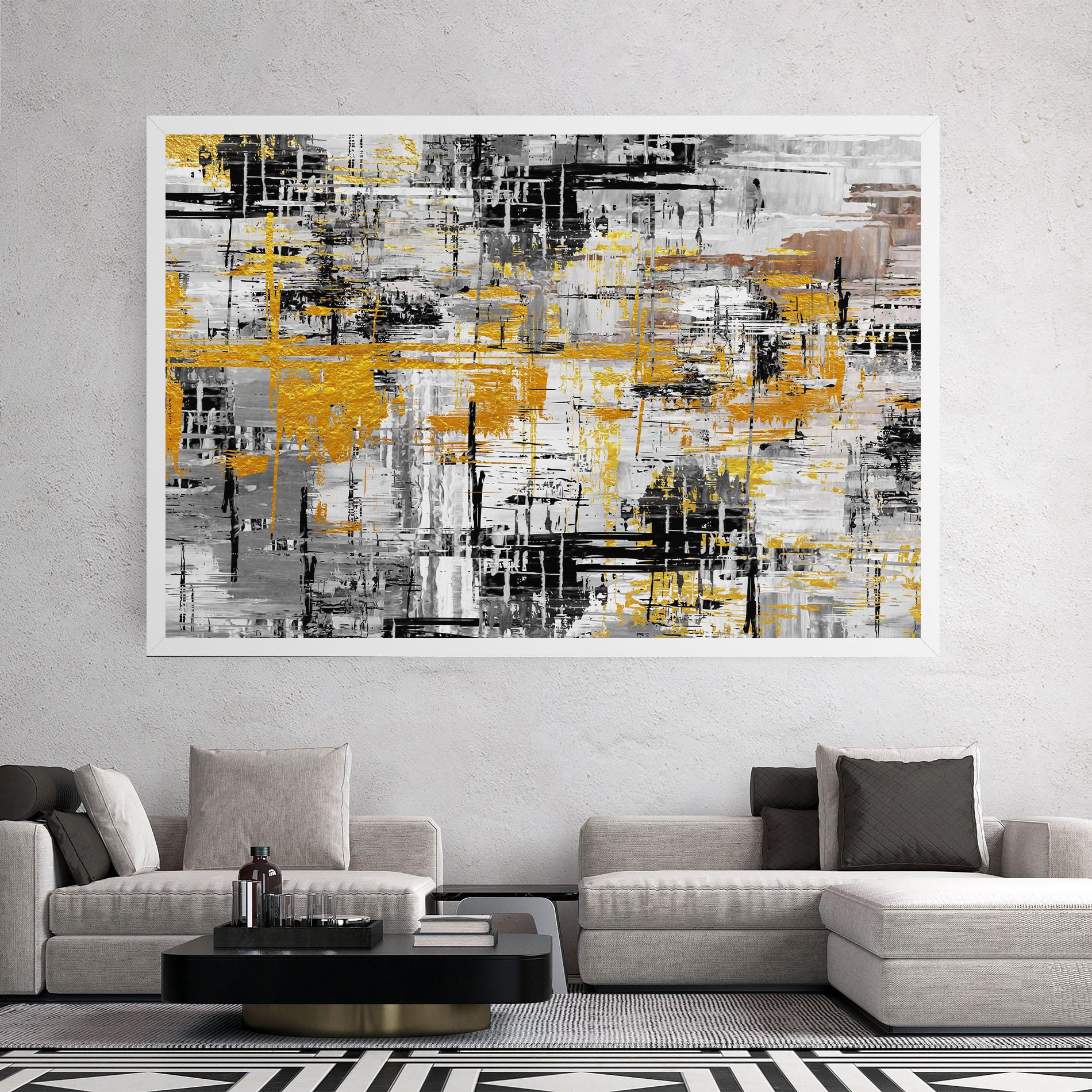 Leinwandbild Abstract Mix Color mockup 2