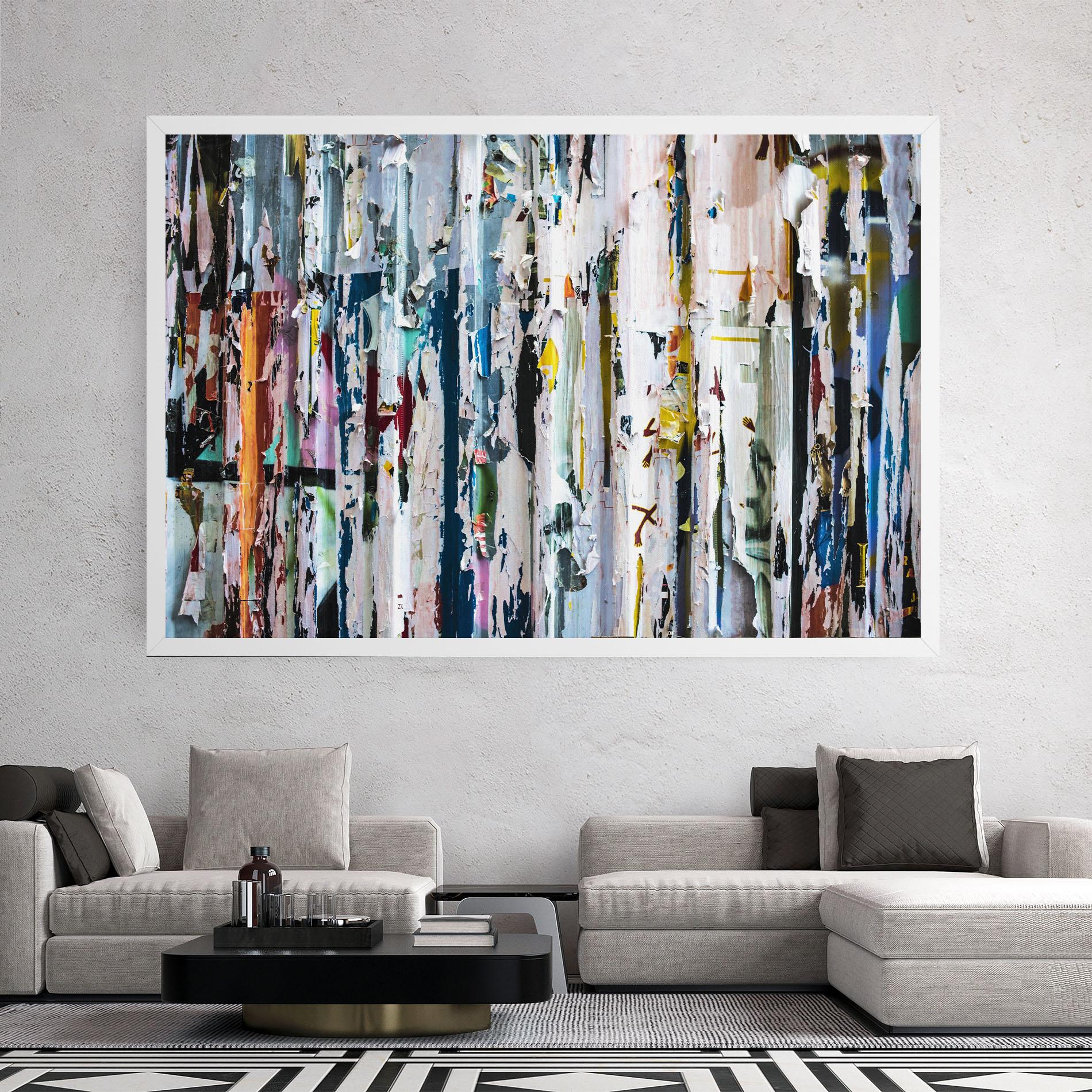 Leinwandbild Abstract Torn Paper mockup 2