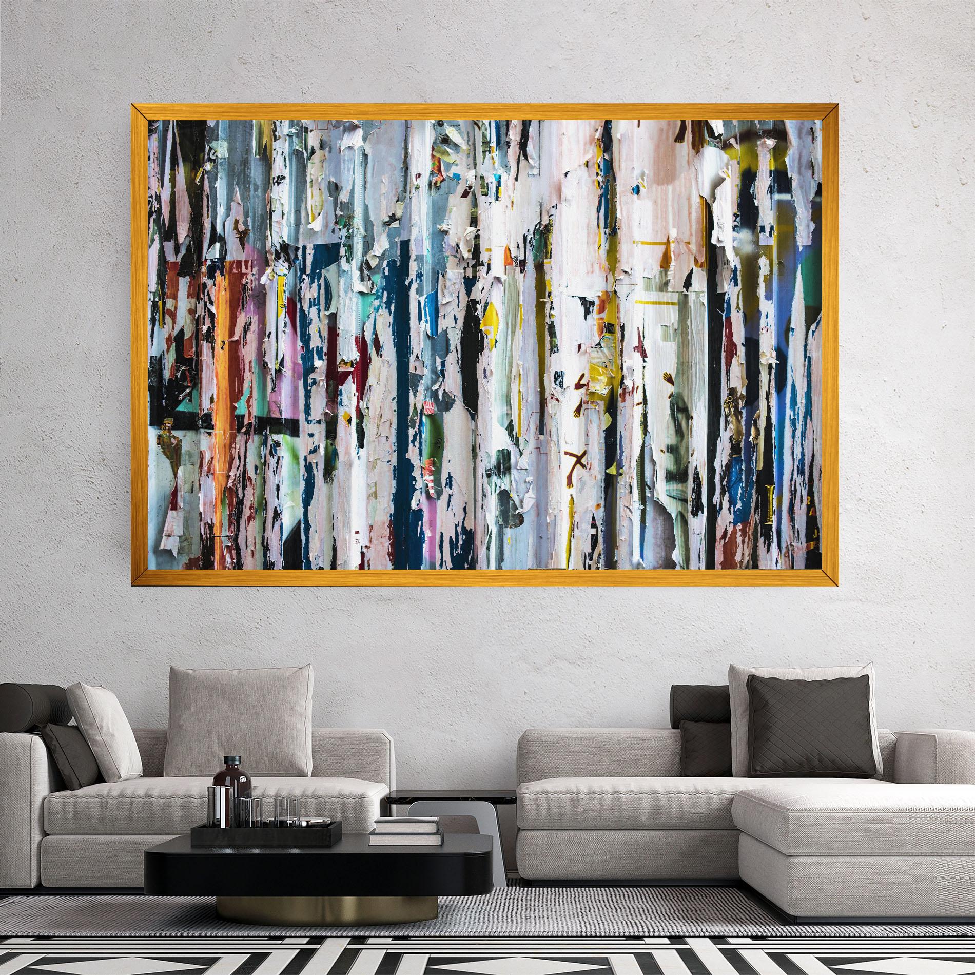 Leinwandbild Abstract Torn Paper mockup 2