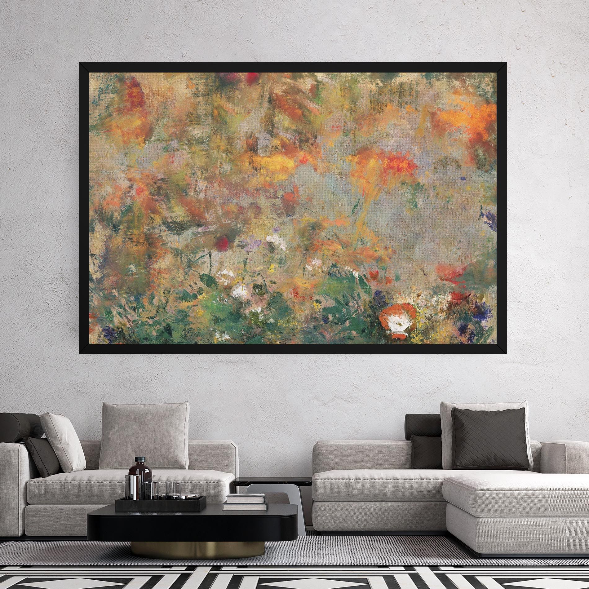 Abstract Flowers mockup 2