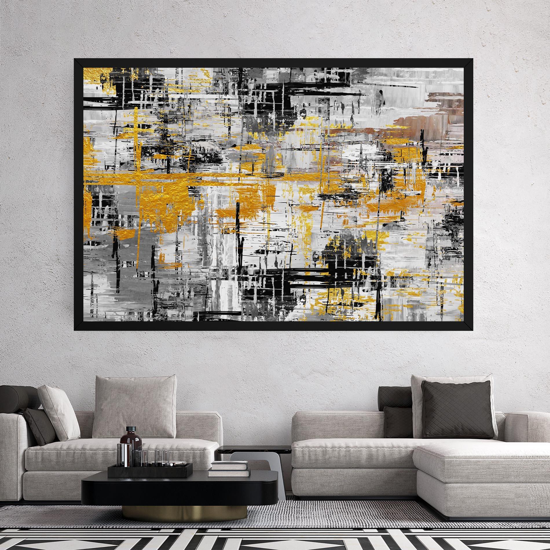 Leinwandbild Abstract Mix Color mockup 2