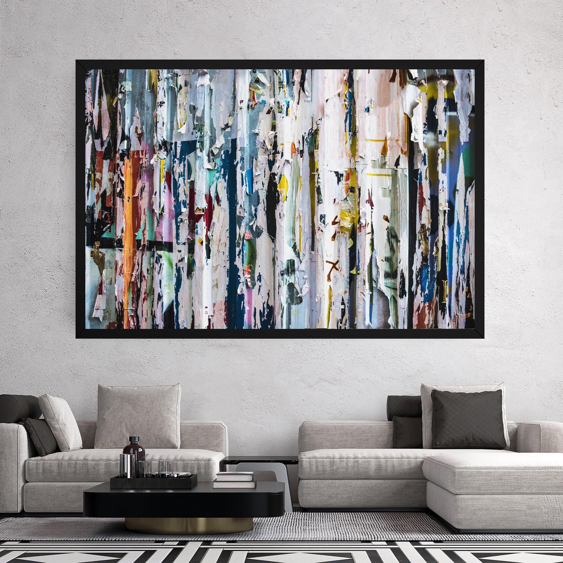 Leinwandbild Abstract Torn Paper mockup 2