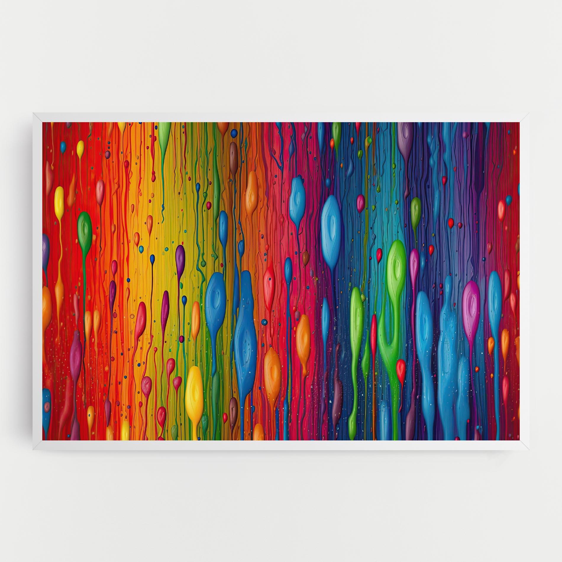 Leinwandbild Abstract Rainbow Pattern mockup 0