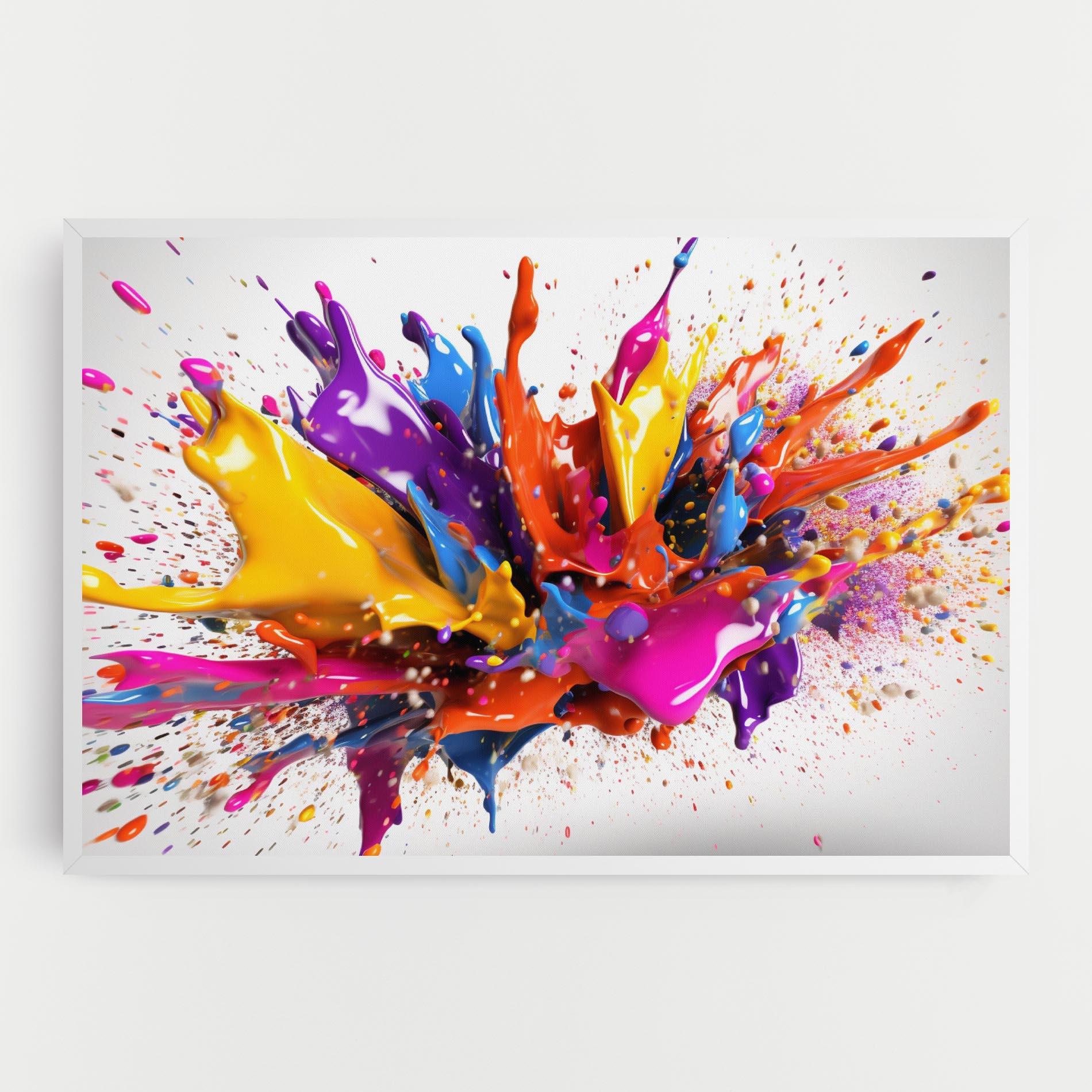 Leinwandbild Abstract Splash 3d mockup 0