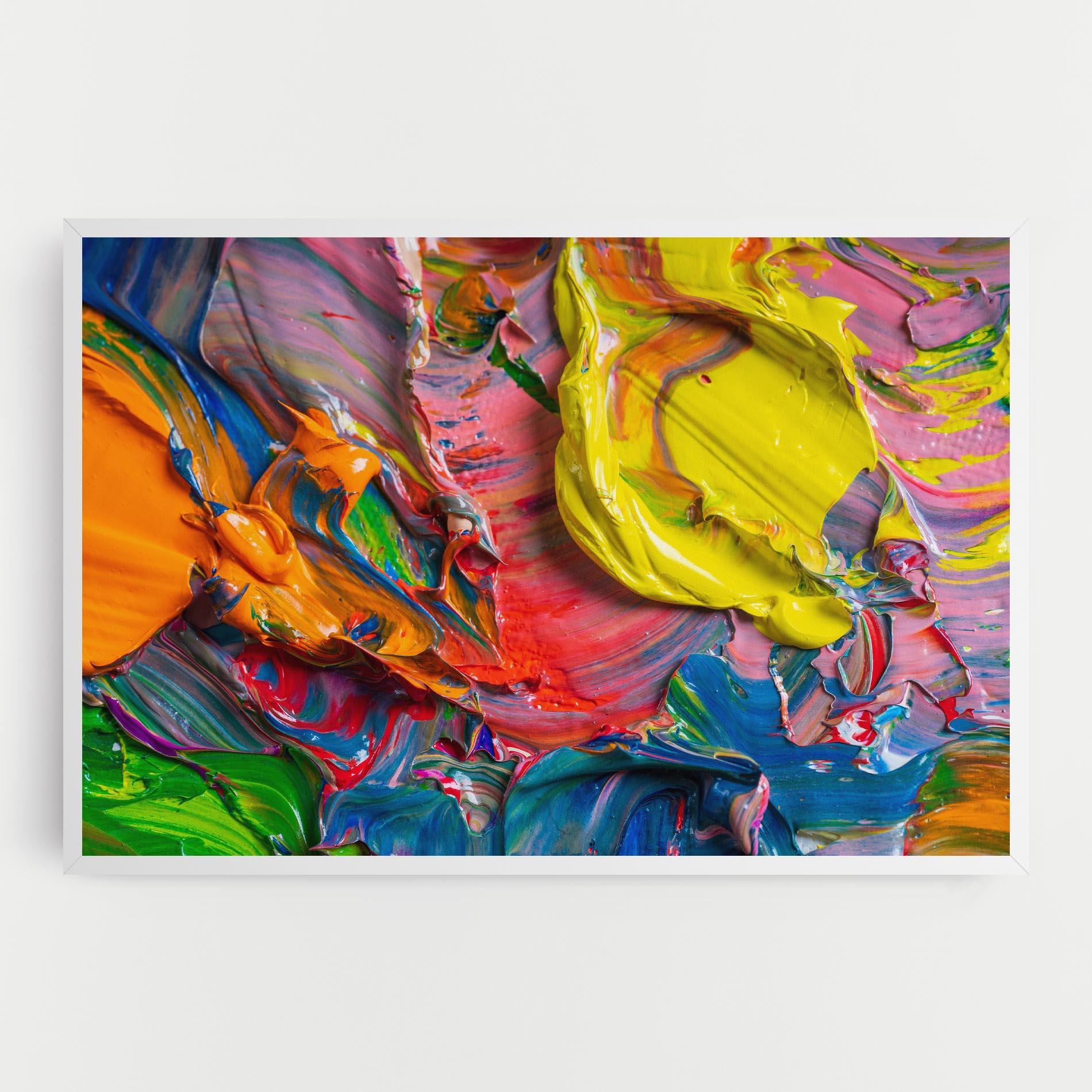 Leinwandbild Bright Oil Colors mockup 0