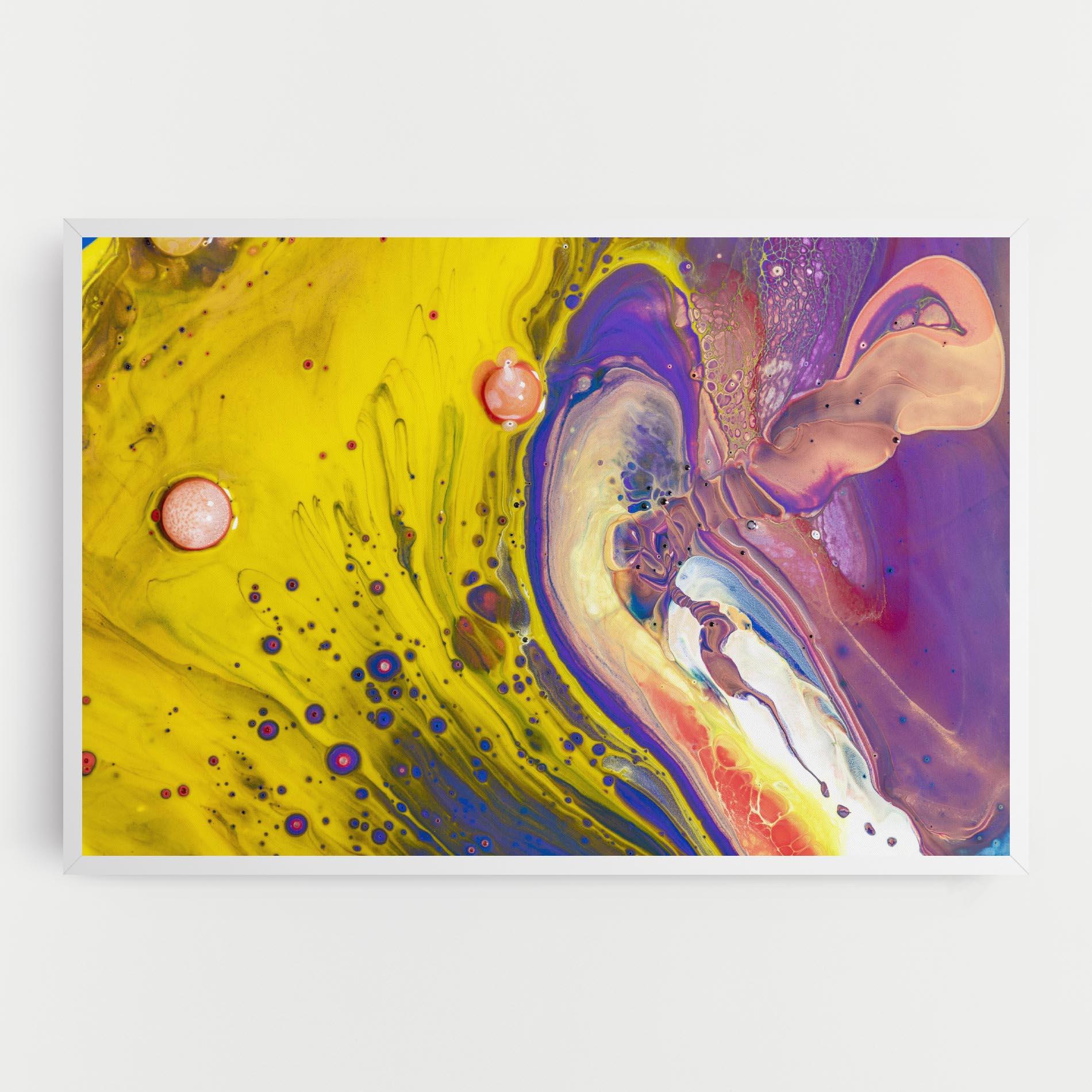Leinwandbild Colorful Liquid Marble mockup 0
