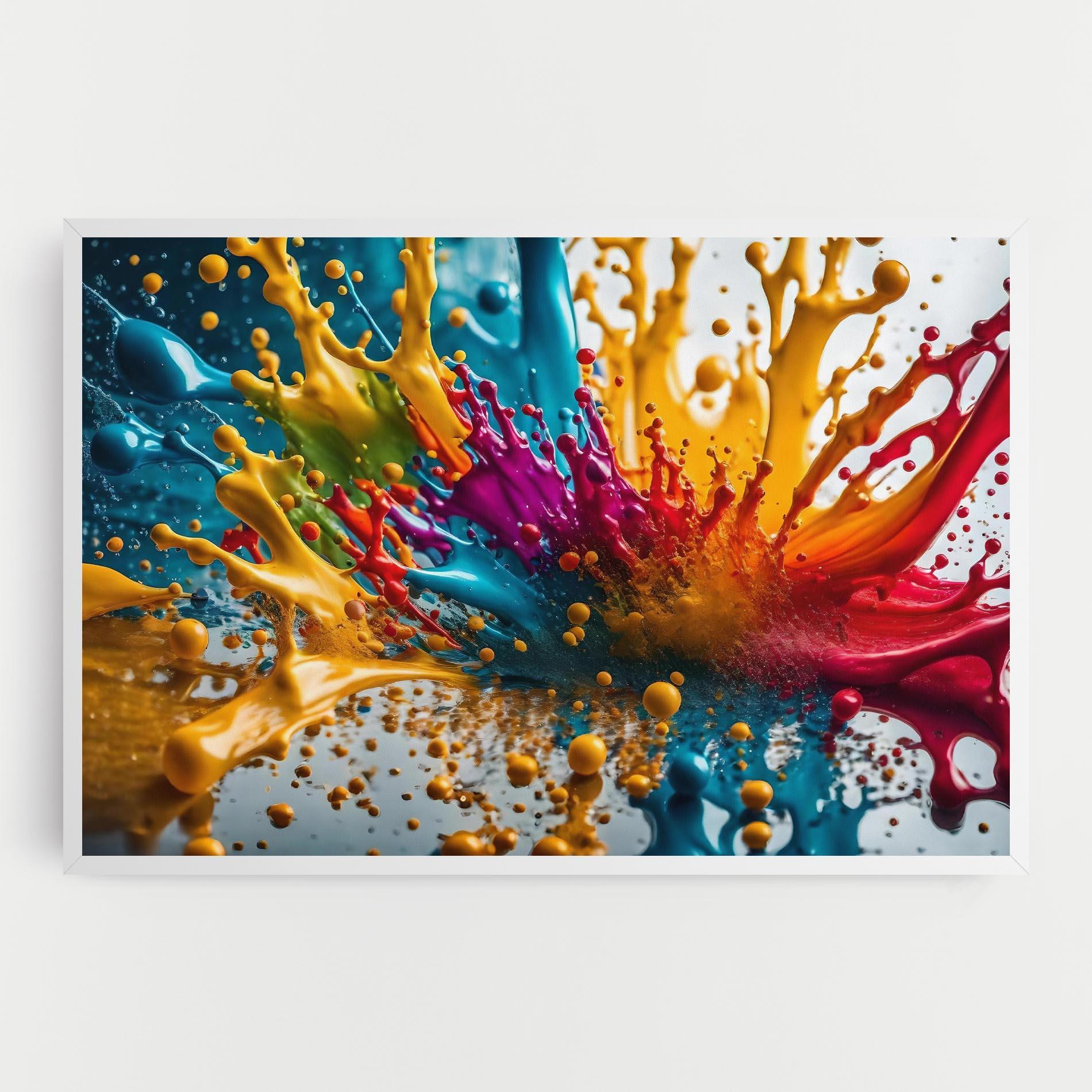 Leinwandbild Colorful Water Splash mockup 0