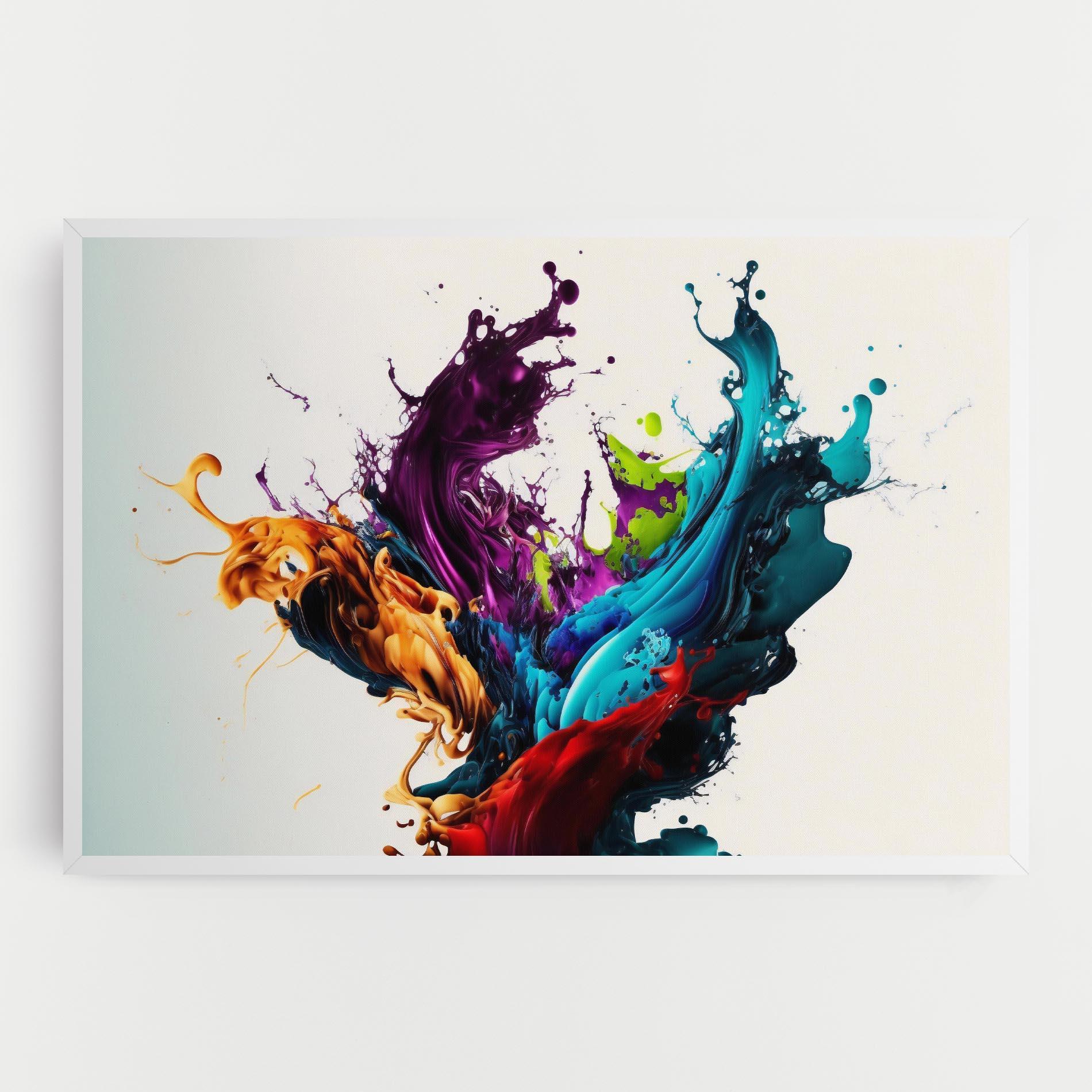 Leinwandbild Dark Purple Splash mockup 0