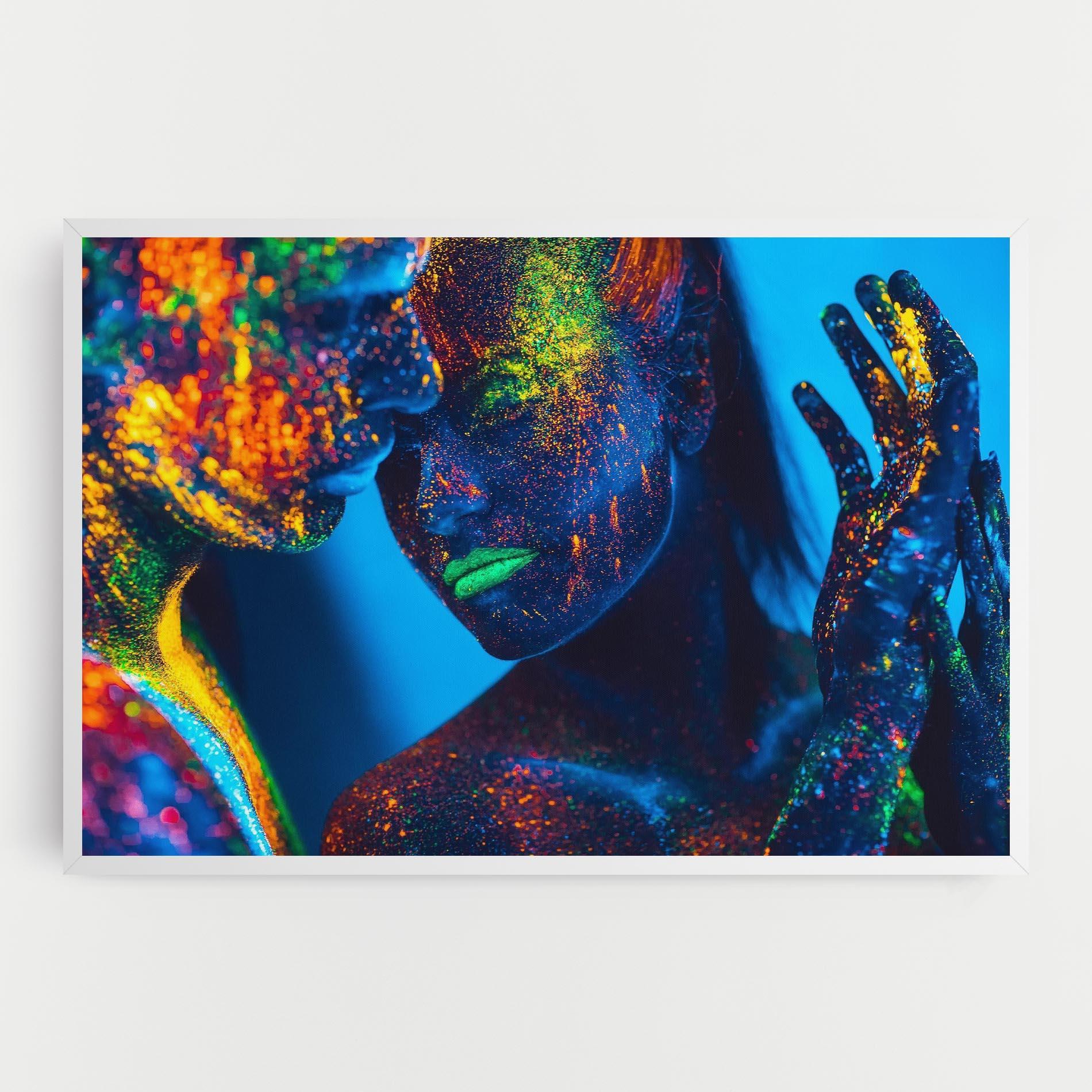 Leinwandbild Fluorescent Couple mockup 0