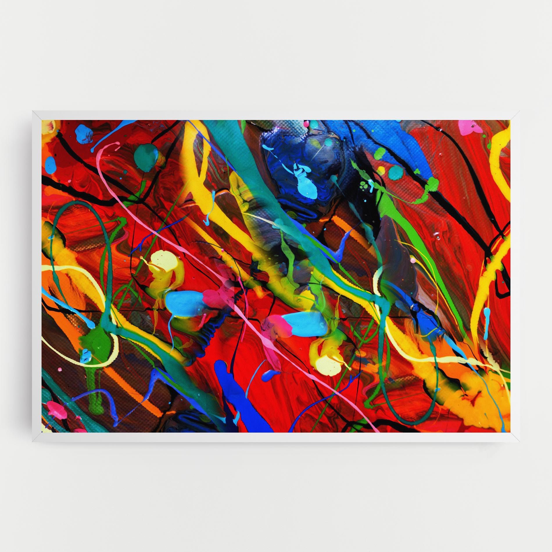 Hand Draw Red Painting mockup 0