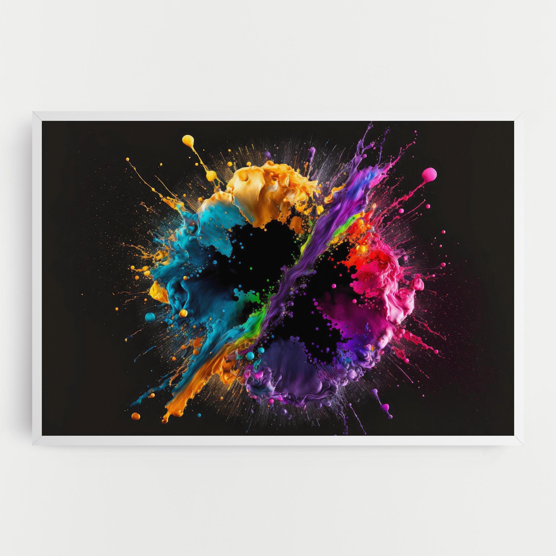 Leinwandbild Oily Splash Explosion mockup 0