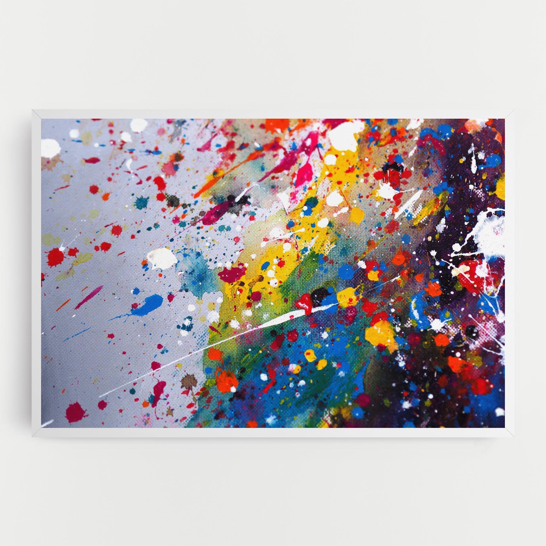 Leinwandbild Watercolor Drops mockup 0