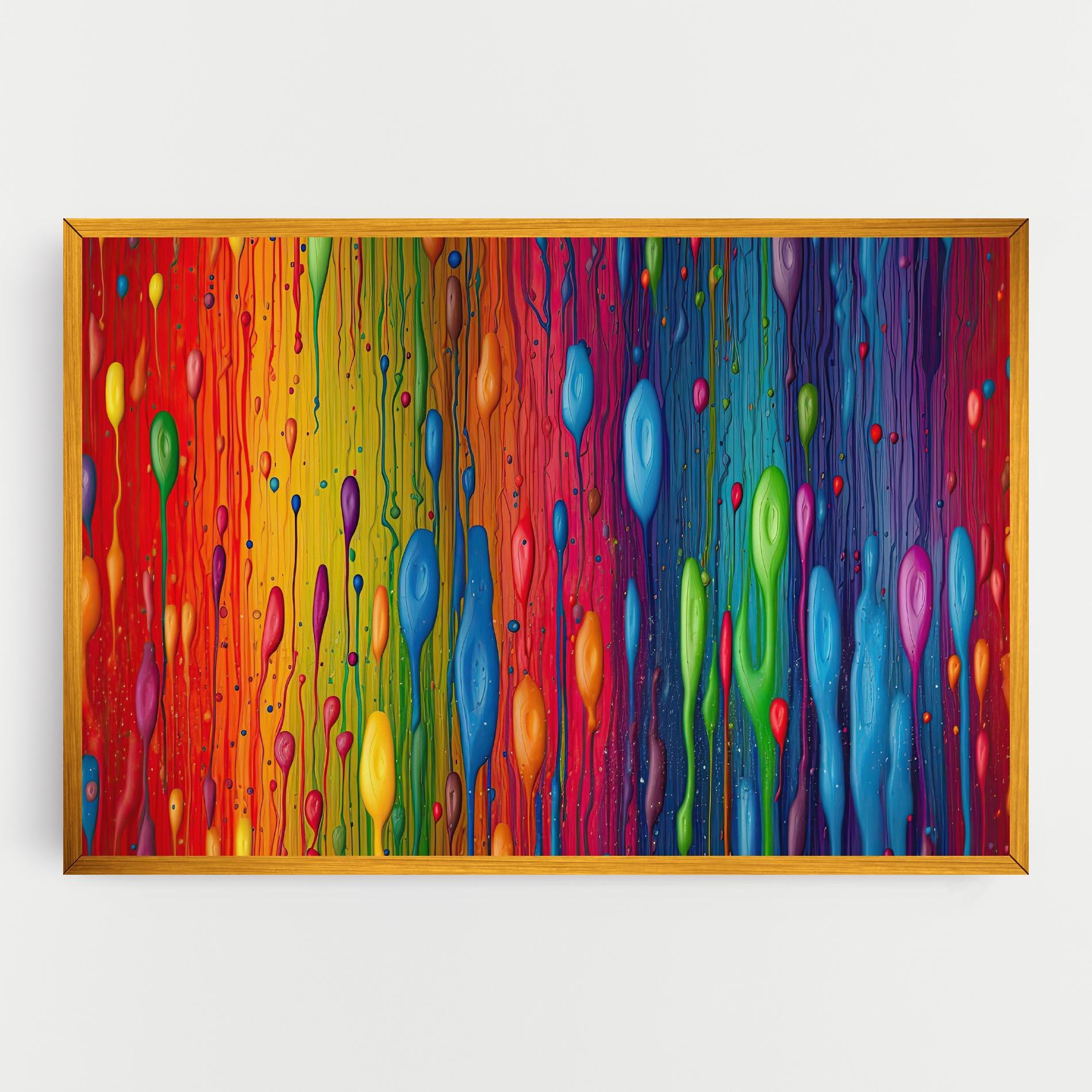 Leinwandbild Abstract Rainbow Pattern mockup 0