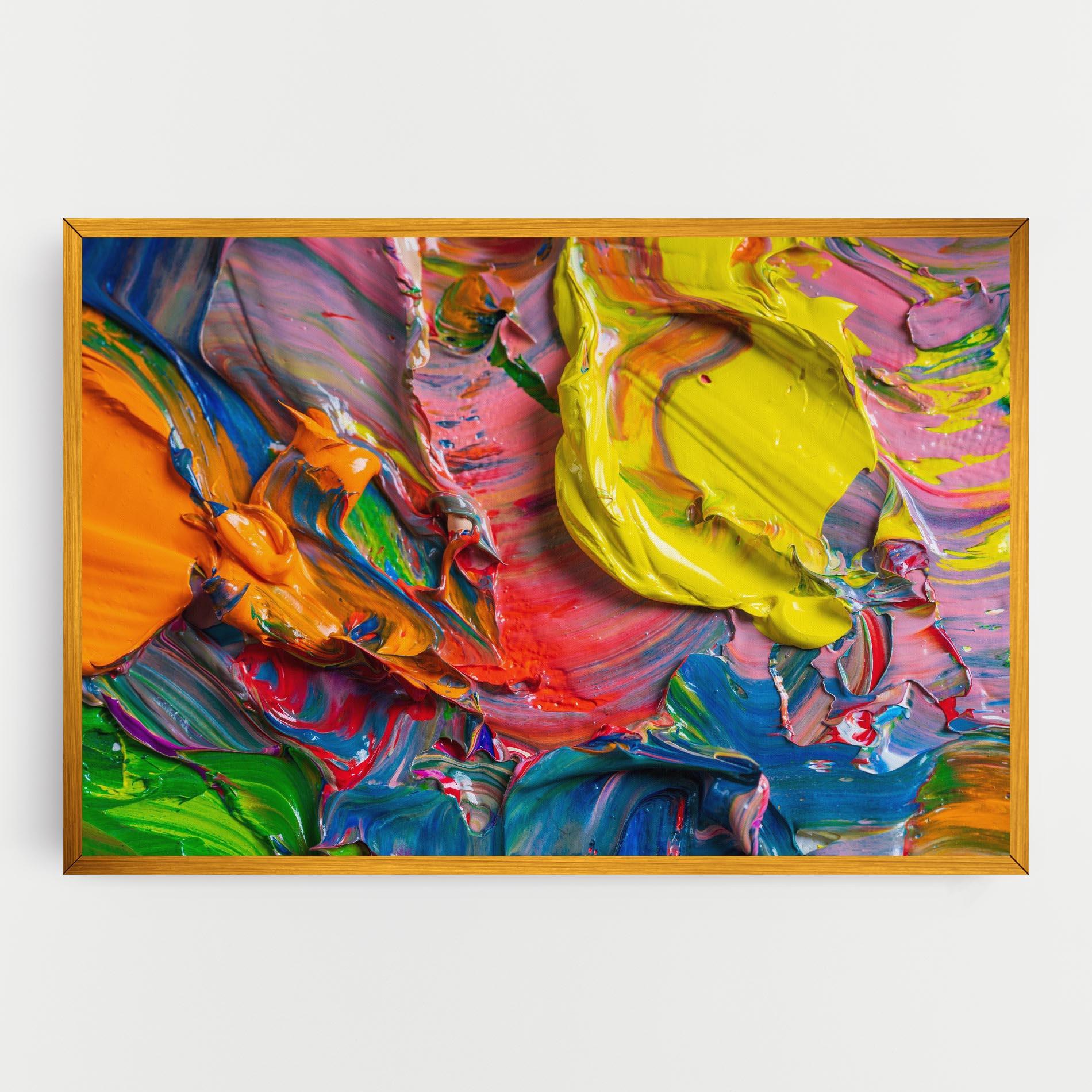 Leinwandbild Bright Oil Colors mockup 0