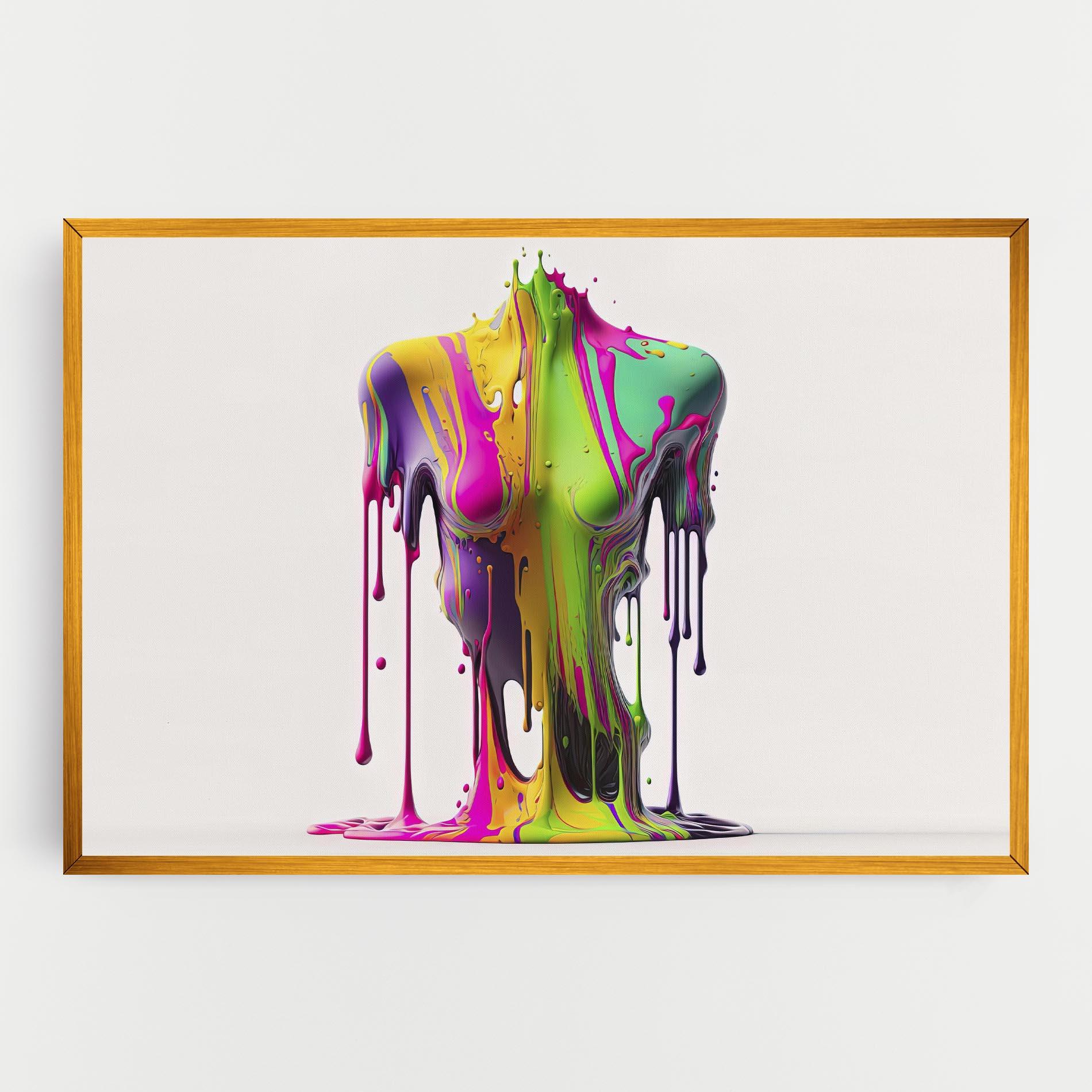 Leinwandbild Colorful Body mockup 0