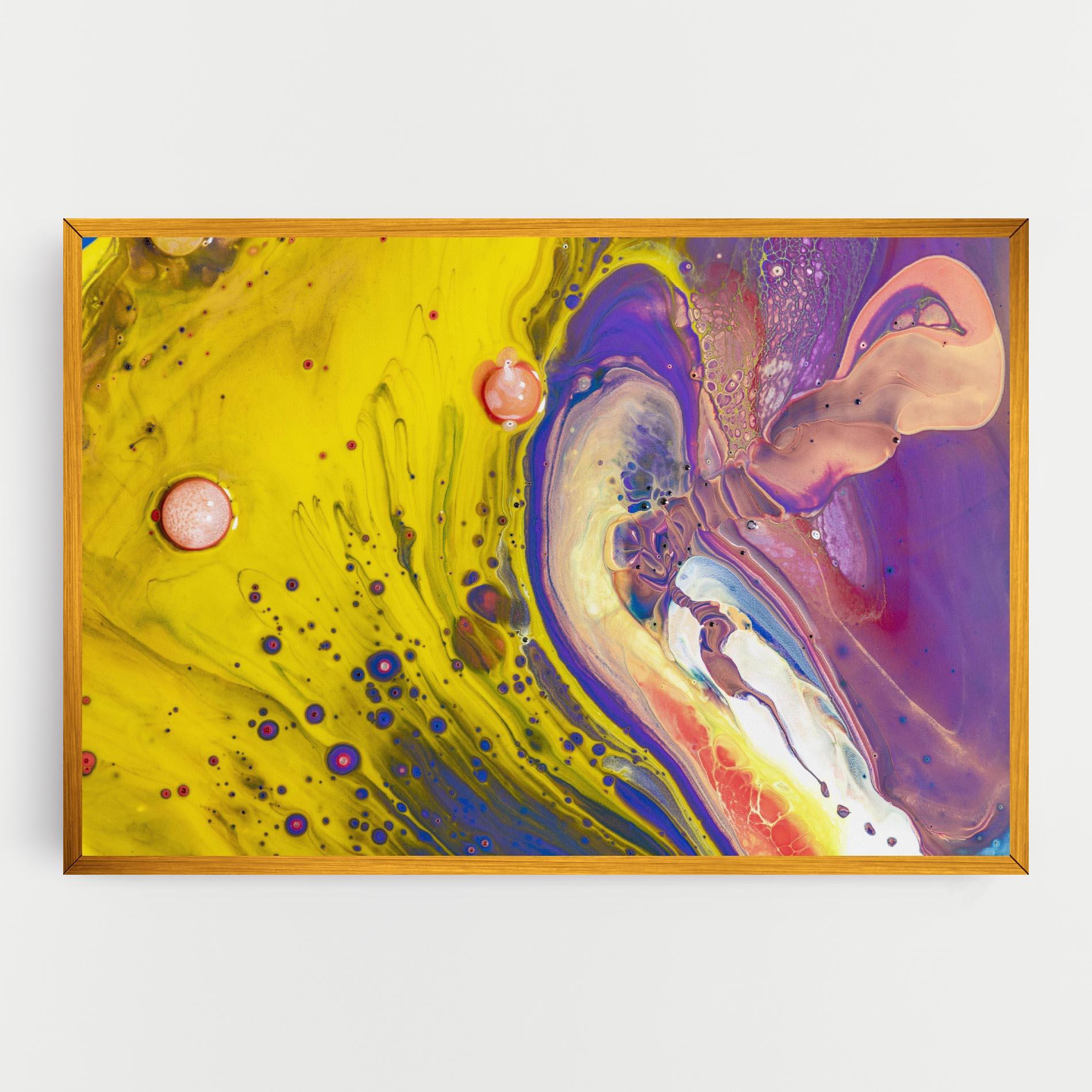 Leinwandbild Colorful Liquid Marble mockup 0