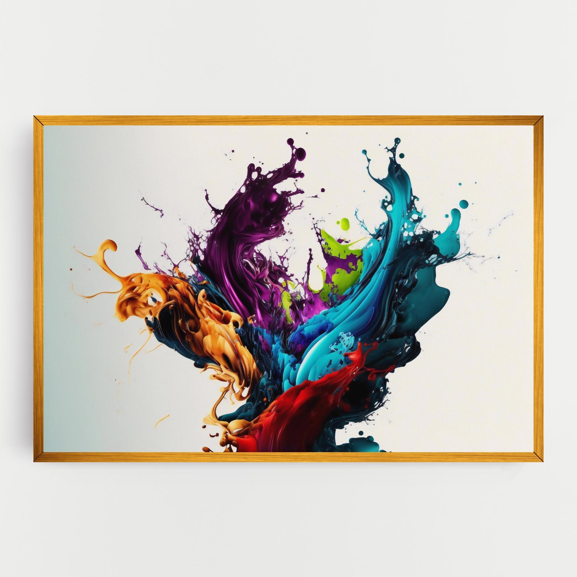 Leinwandbild Dark Purple Splash mockup 0