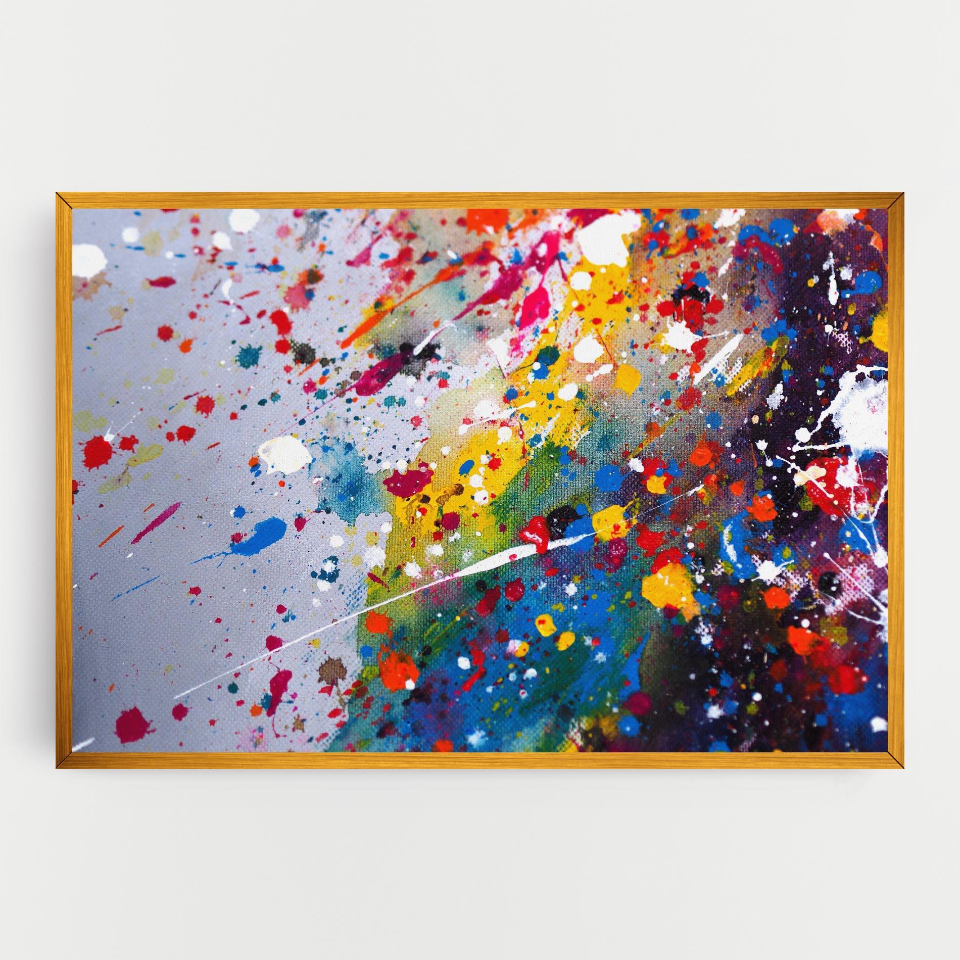 Leinwandbild Watercolor Drops mockup 0