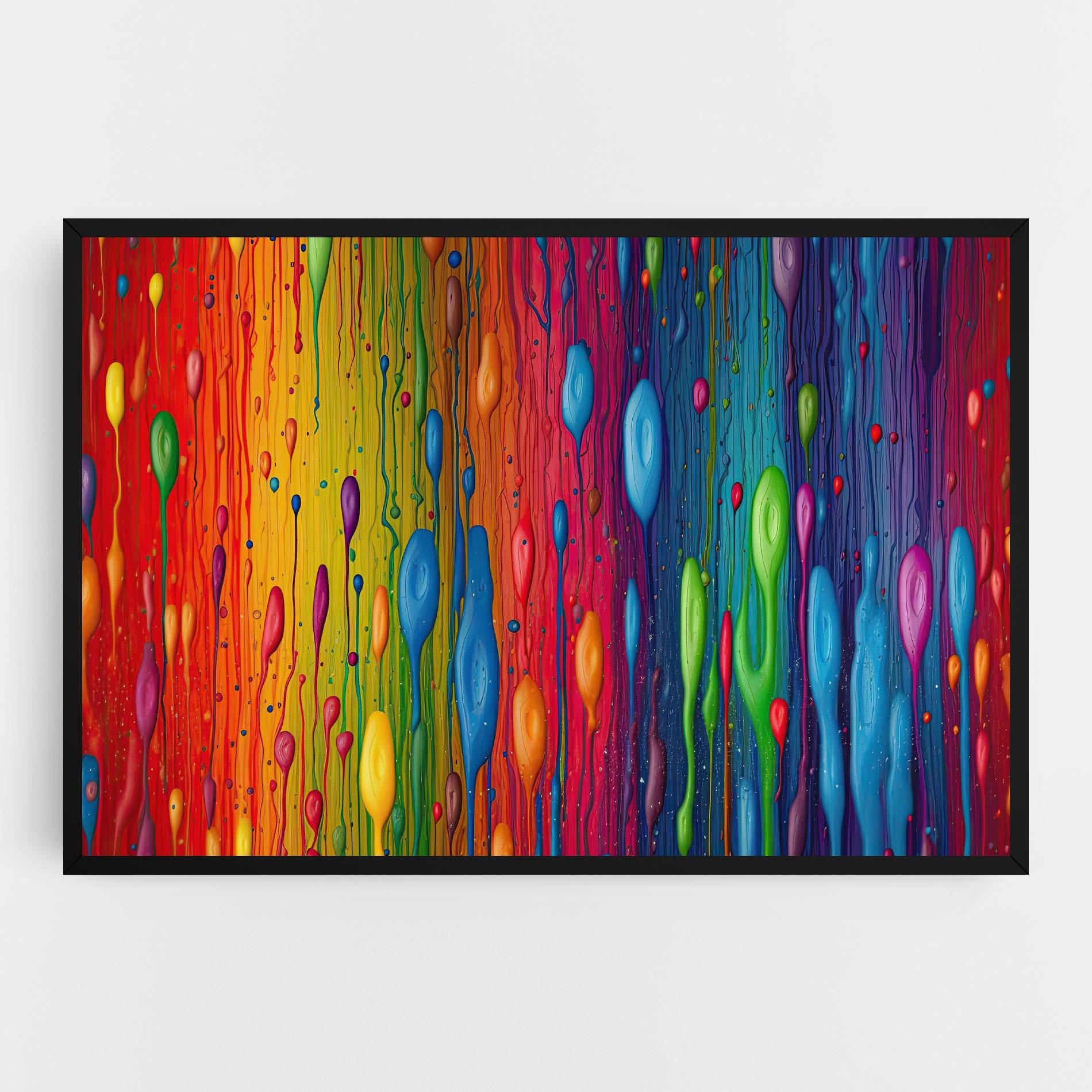 Leinwandbild Abstract Rainbow Pattern mockup 0