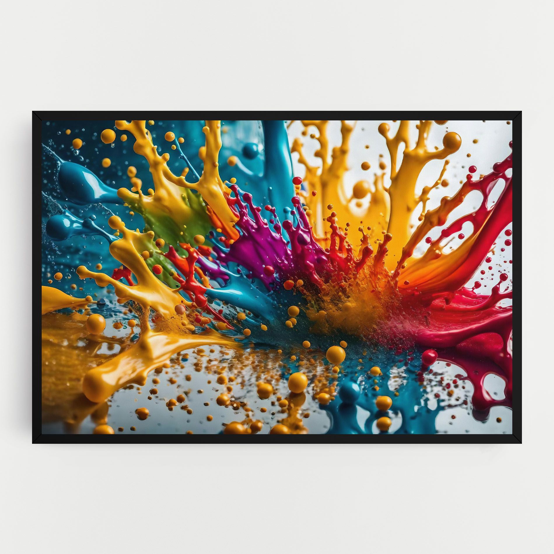 Colorful Water Splash mockup 0