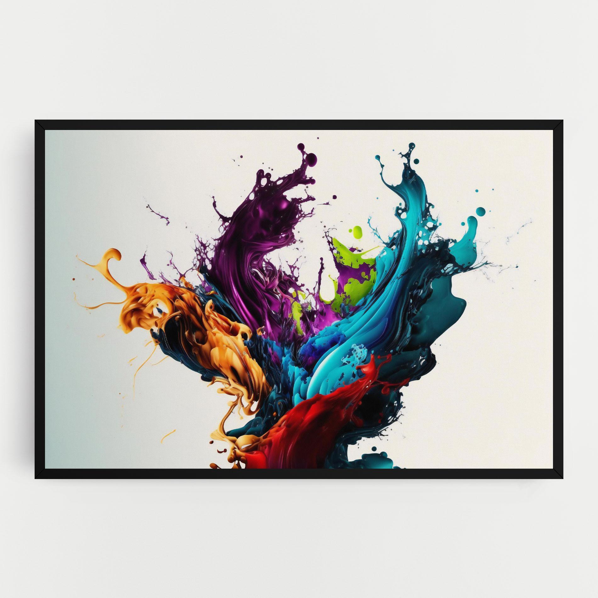 Leinwandbild Dark Purple Splash mockup 0