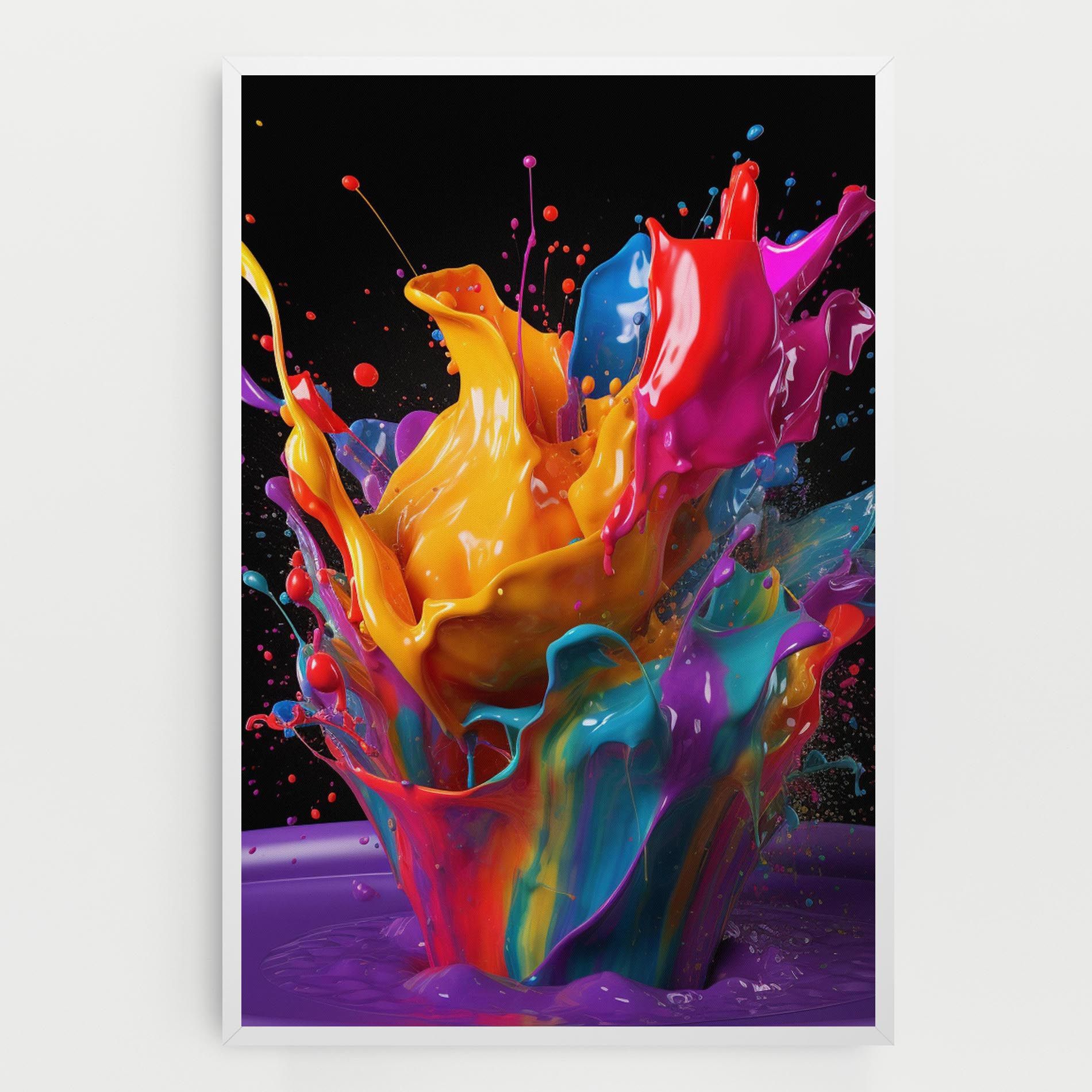 Brightly Color Splashing mockup 0