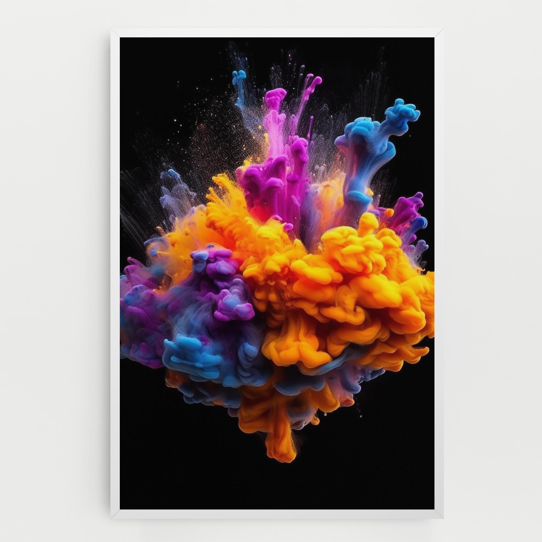 Leinwandbild Colorful Cloud Liquid mockup 0