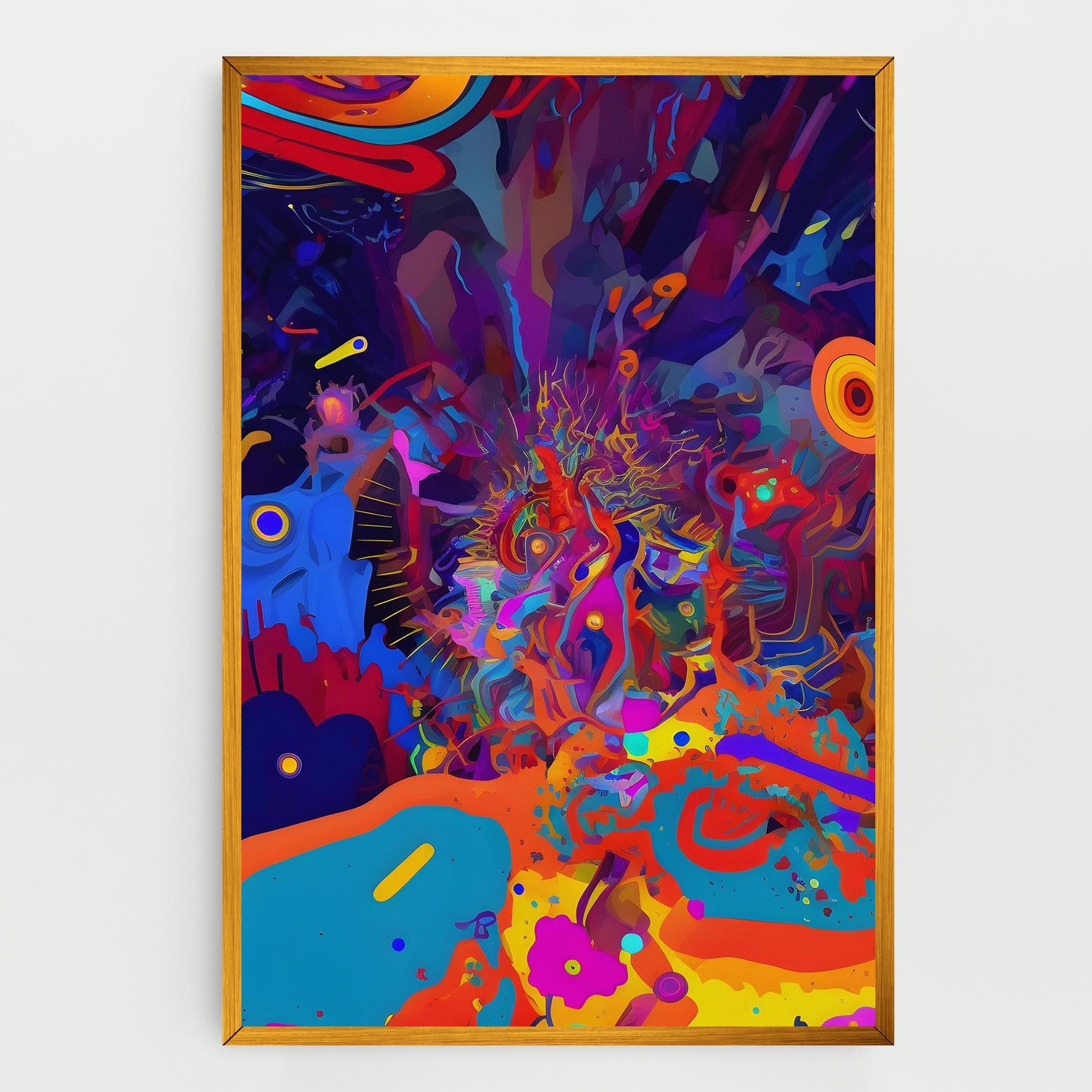 Leinwandbild Abstract Color Work mockup 0