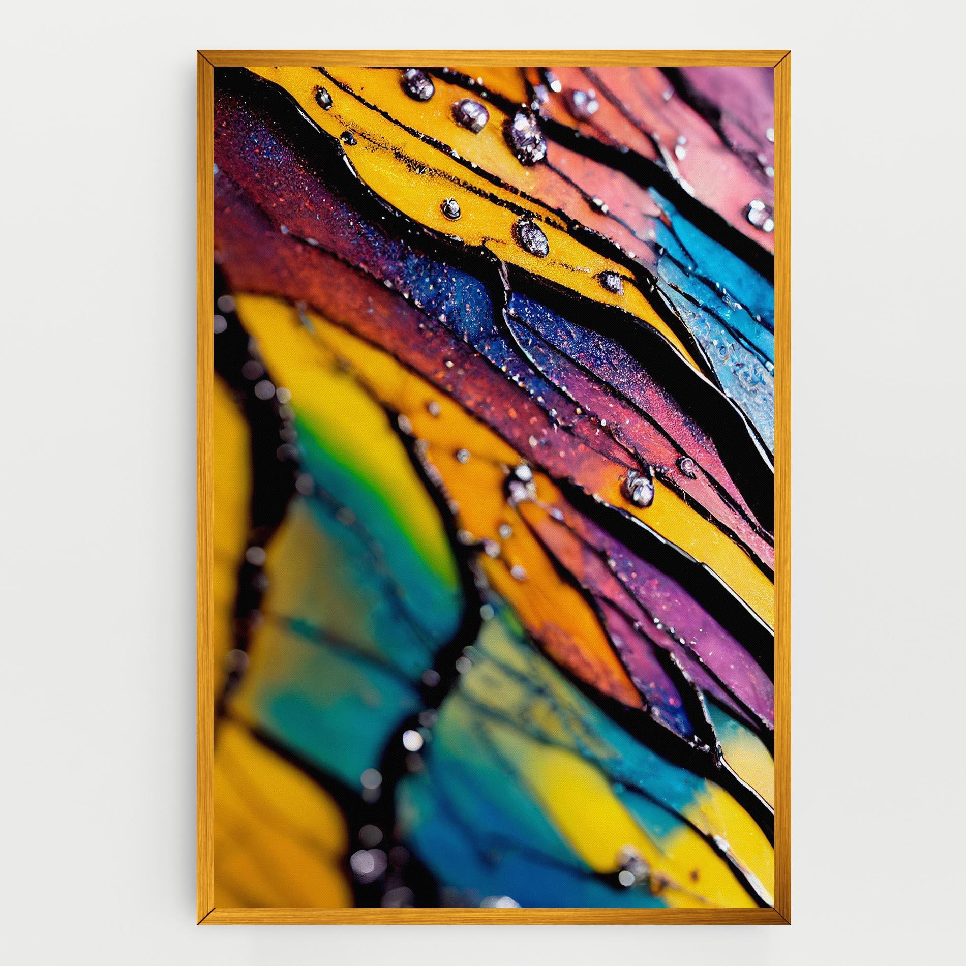 Leinwandbild Beautiful Colorful Epoxy mockup 0