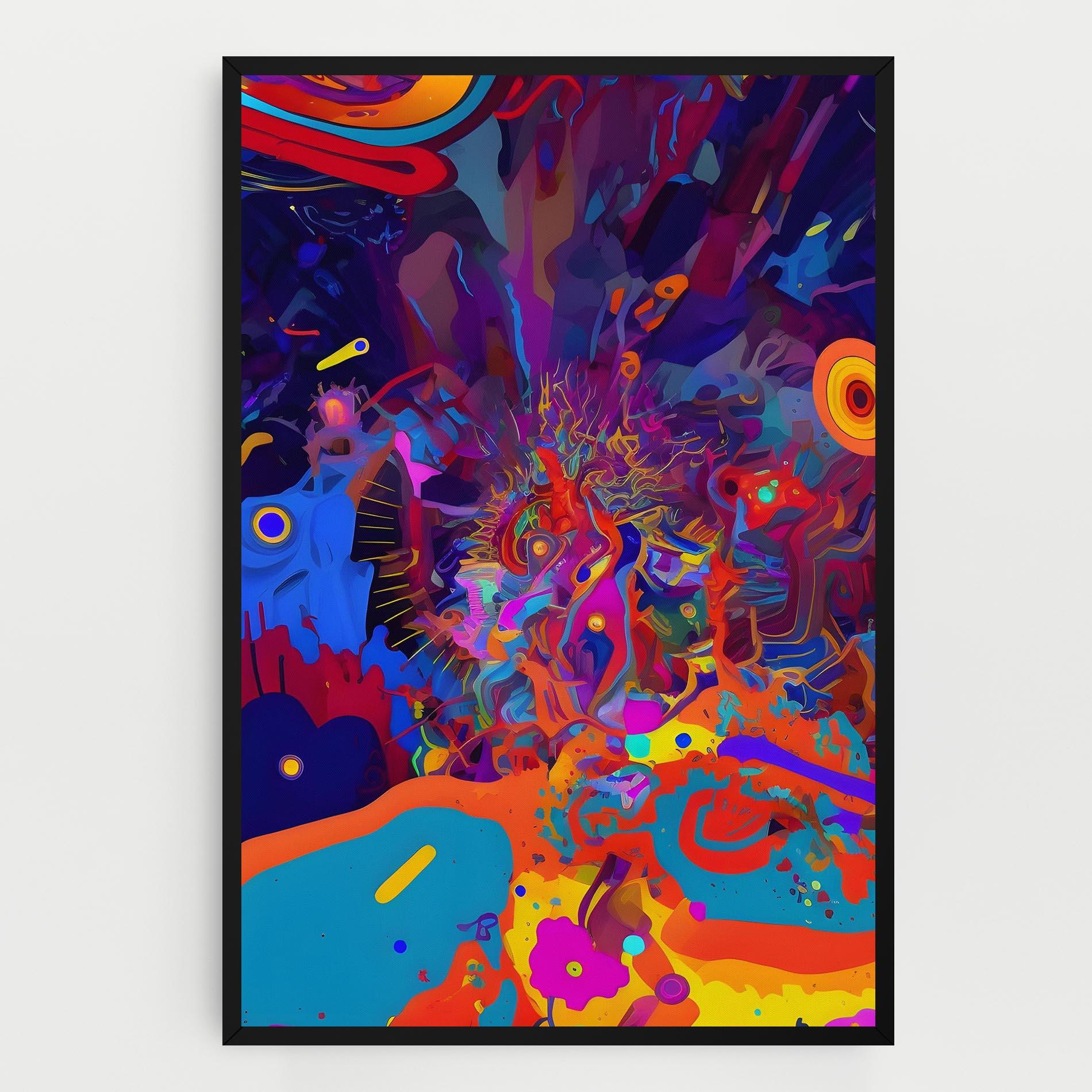 Leinwandbild Abstract Color Work mockup 0