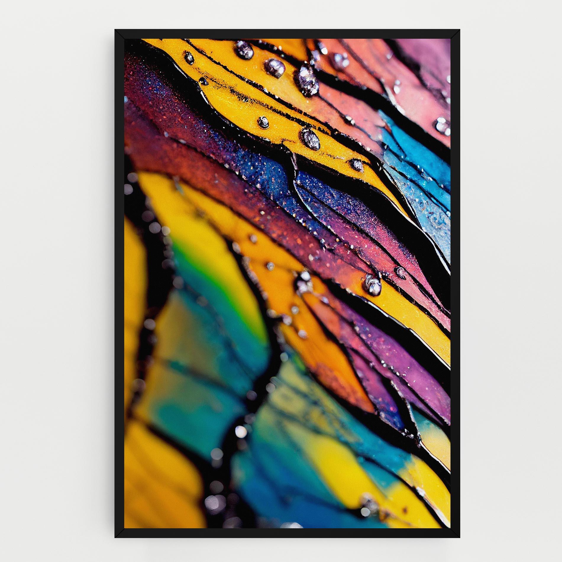 Leinwandbild Beautiful Colorful Epoxy mockup 0