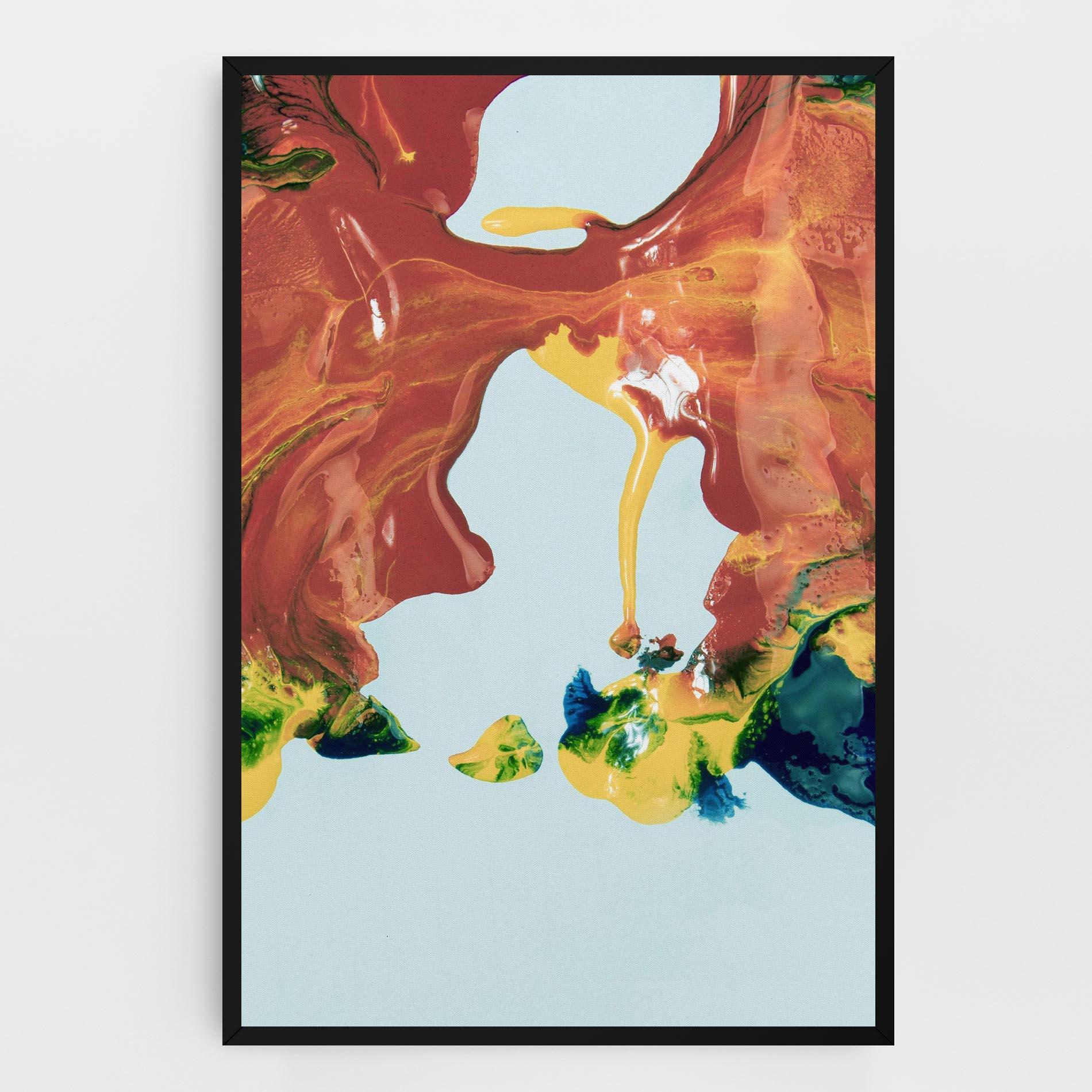 Leinwandbild Spilled Paint mockup 0