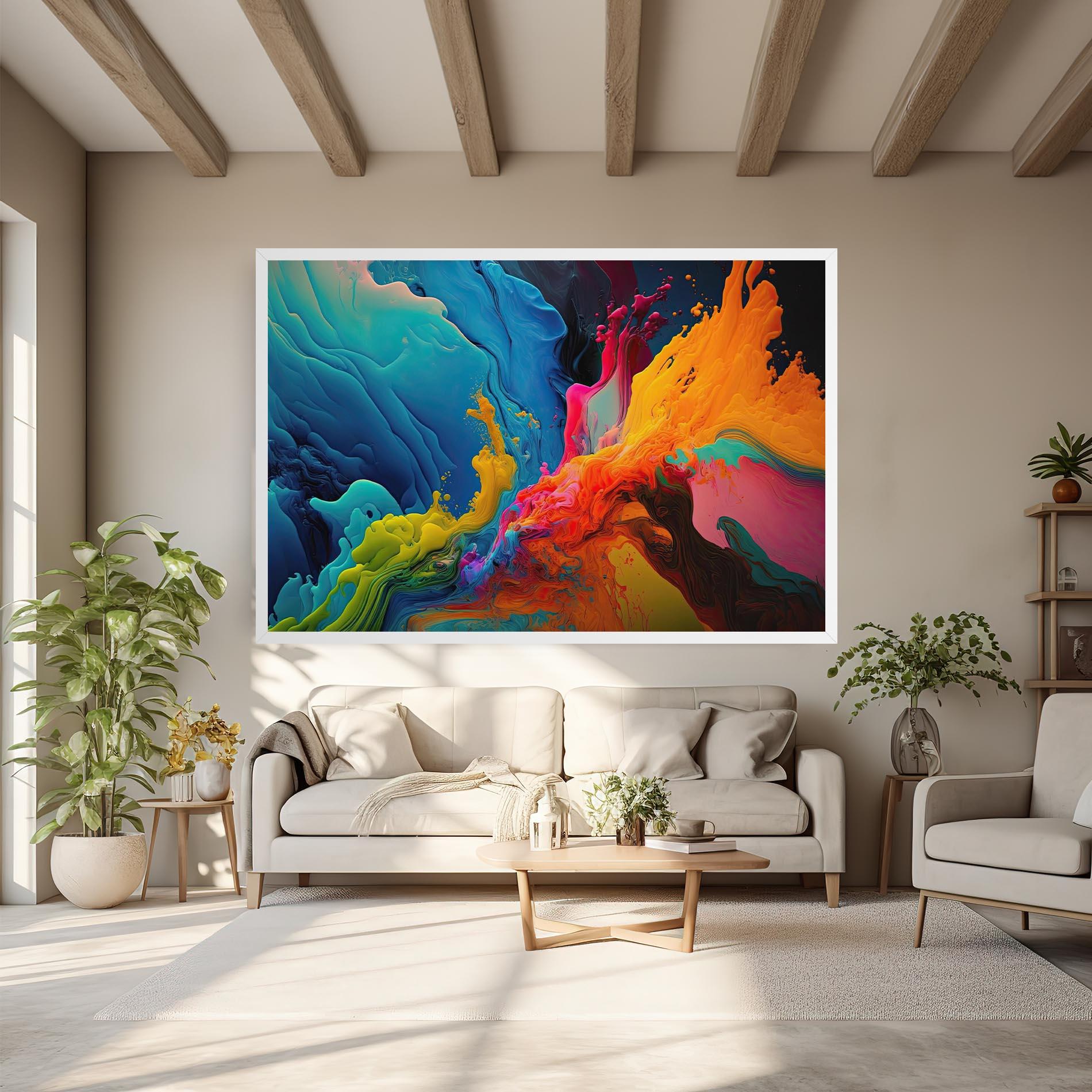 Leinwandbild Color Floating mockup 6