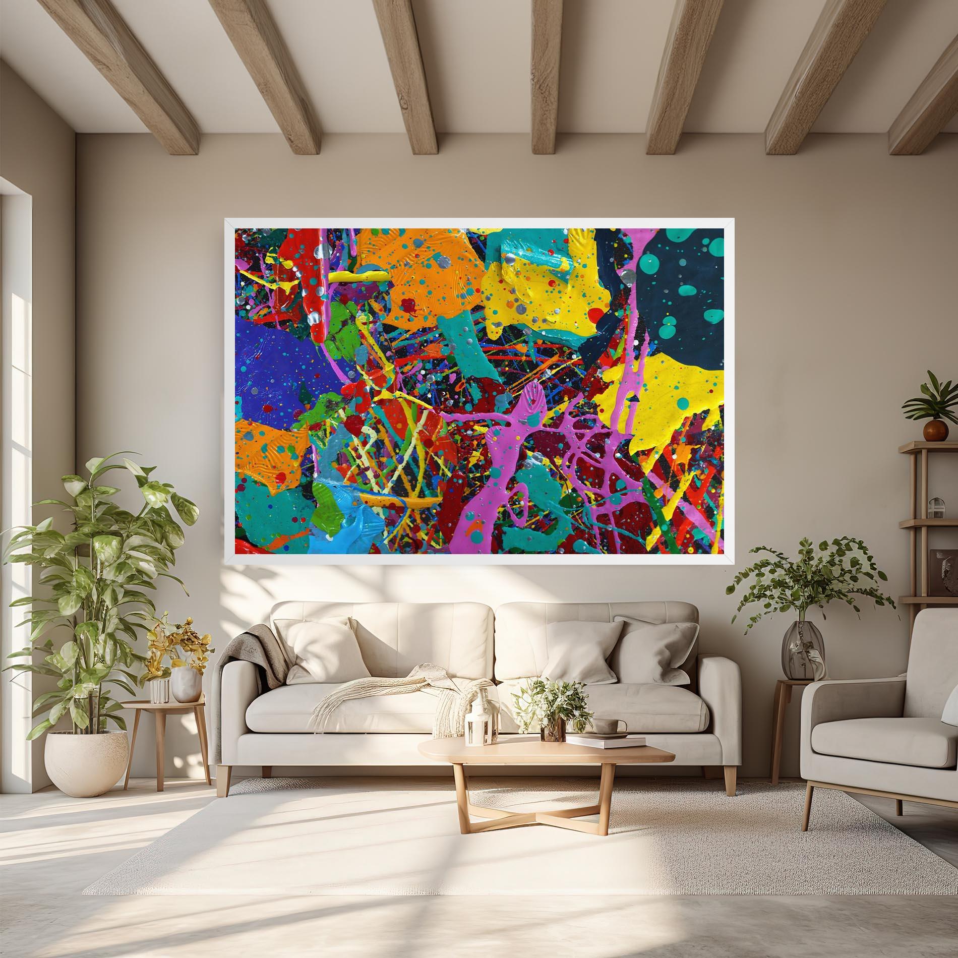 Leinwandbild Dark Panorama mockup 6