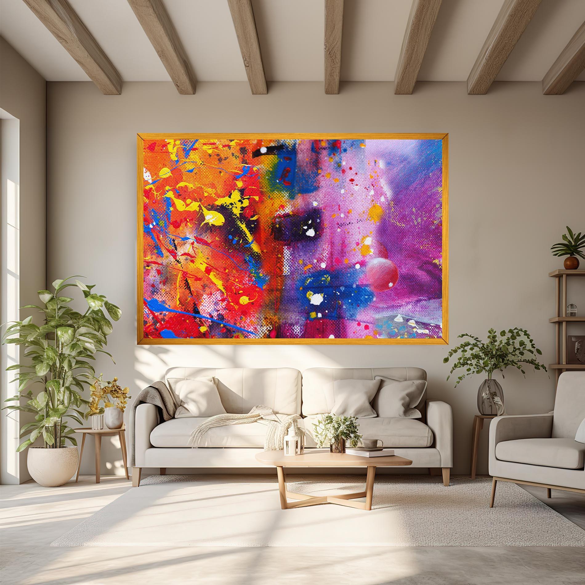 Leinwandbild Art Panorama mockup 6