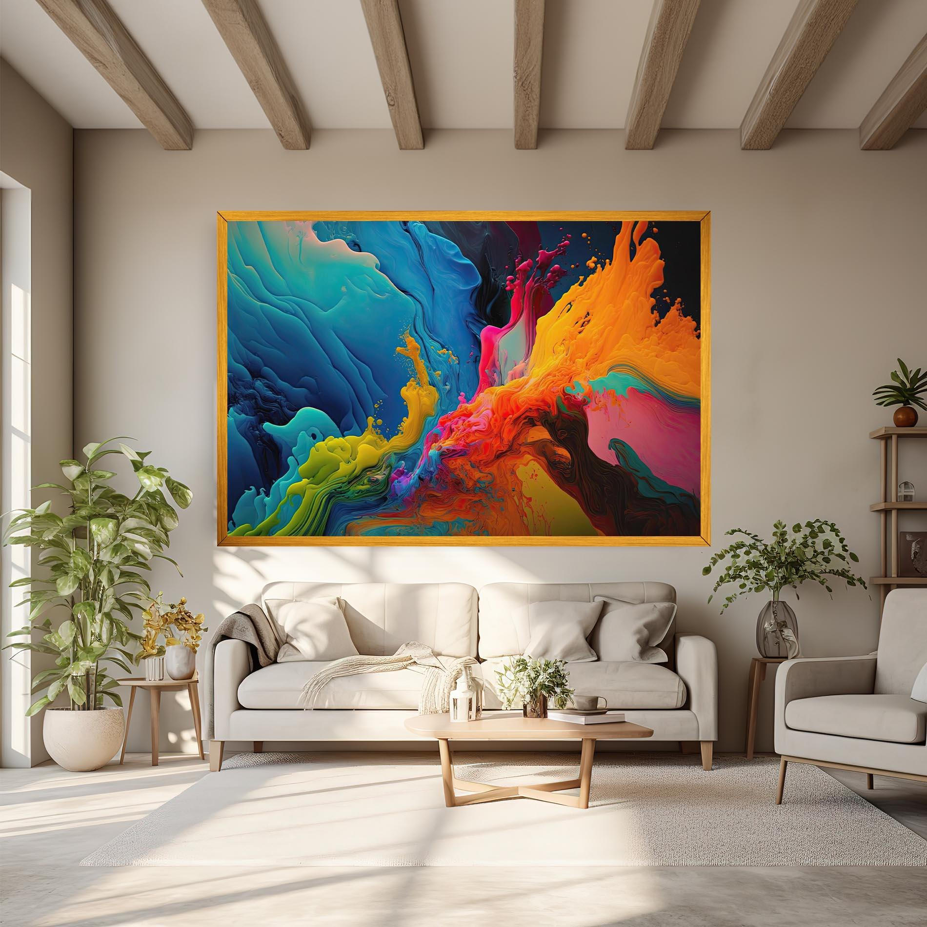 Leinwandbild Color Floating mockup 6