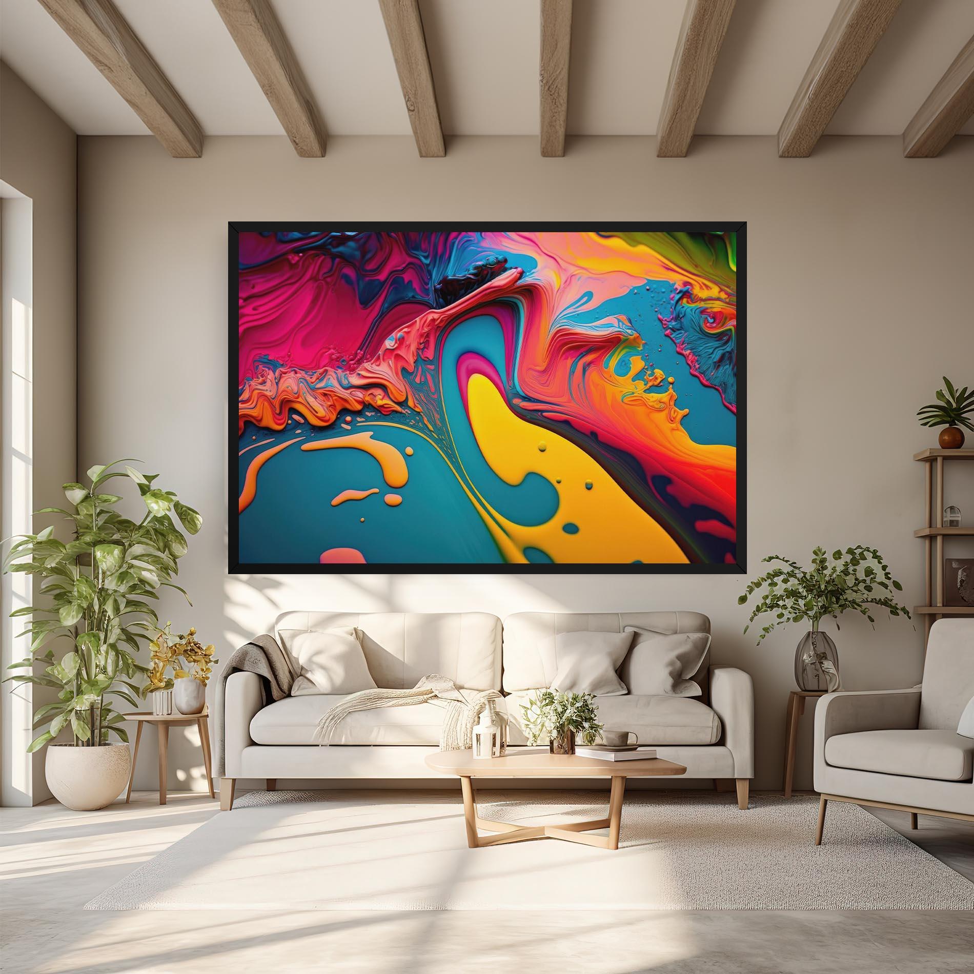 Leinwandbild Acrylic Close Up mockup 6