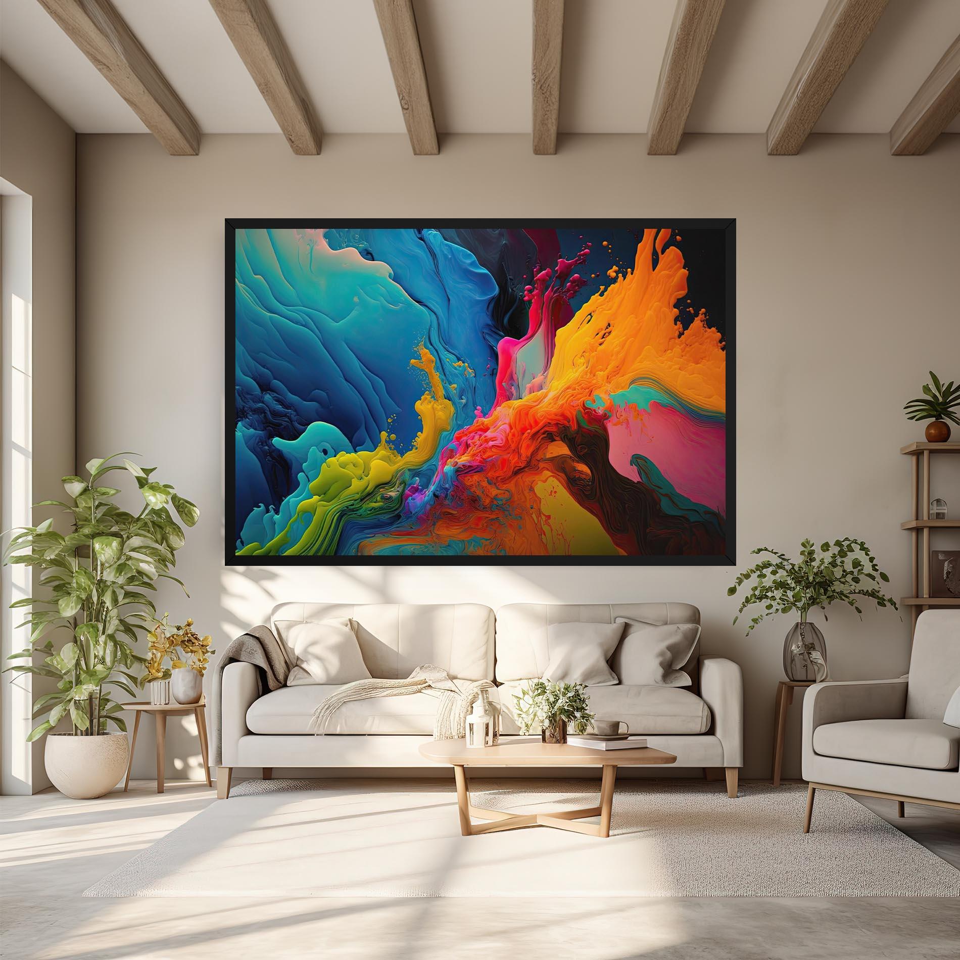 Leinwandbild Color Floating mockup 6